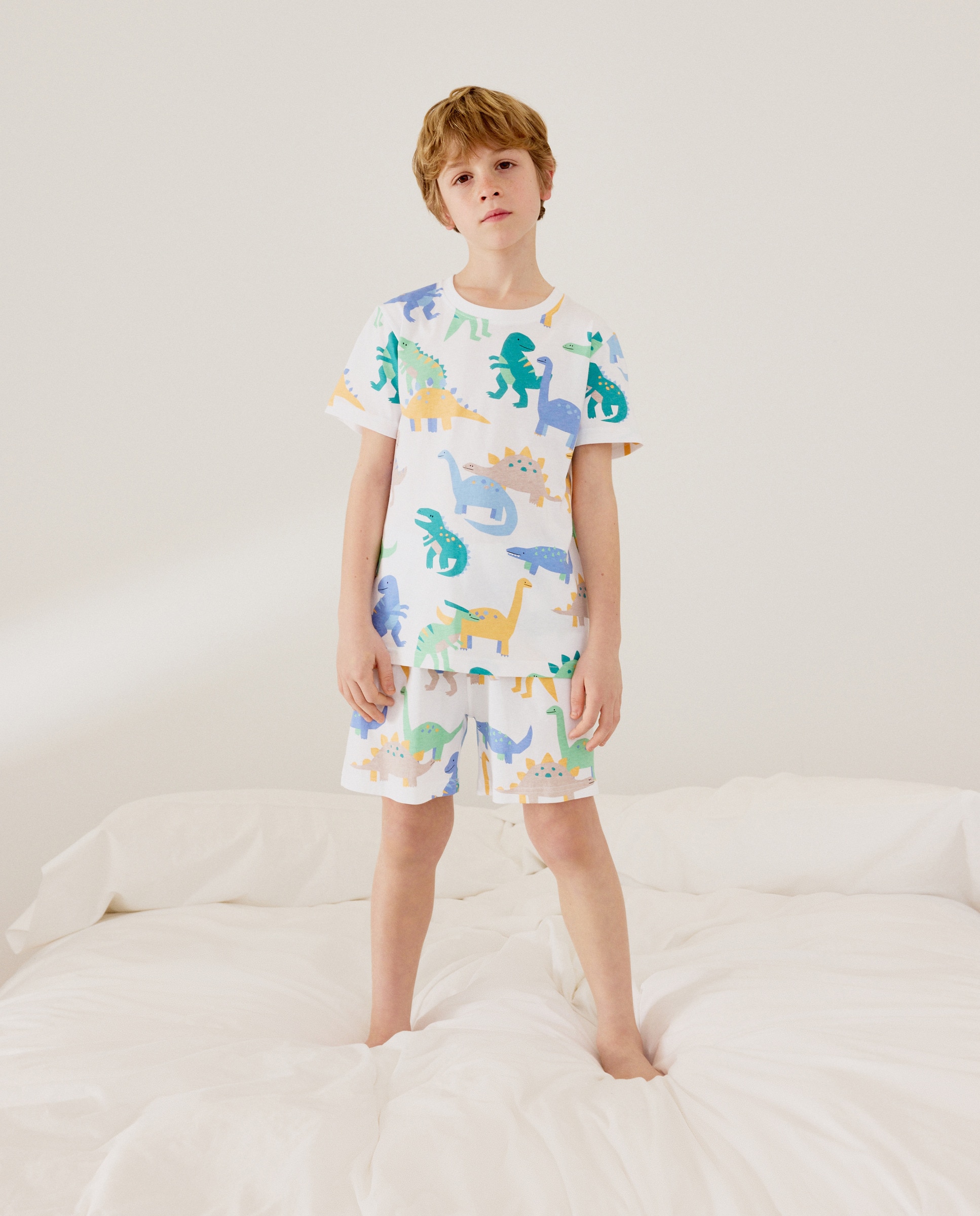 Imagem 0 de Pijama de Malha Curto com Estampado de Fantasia