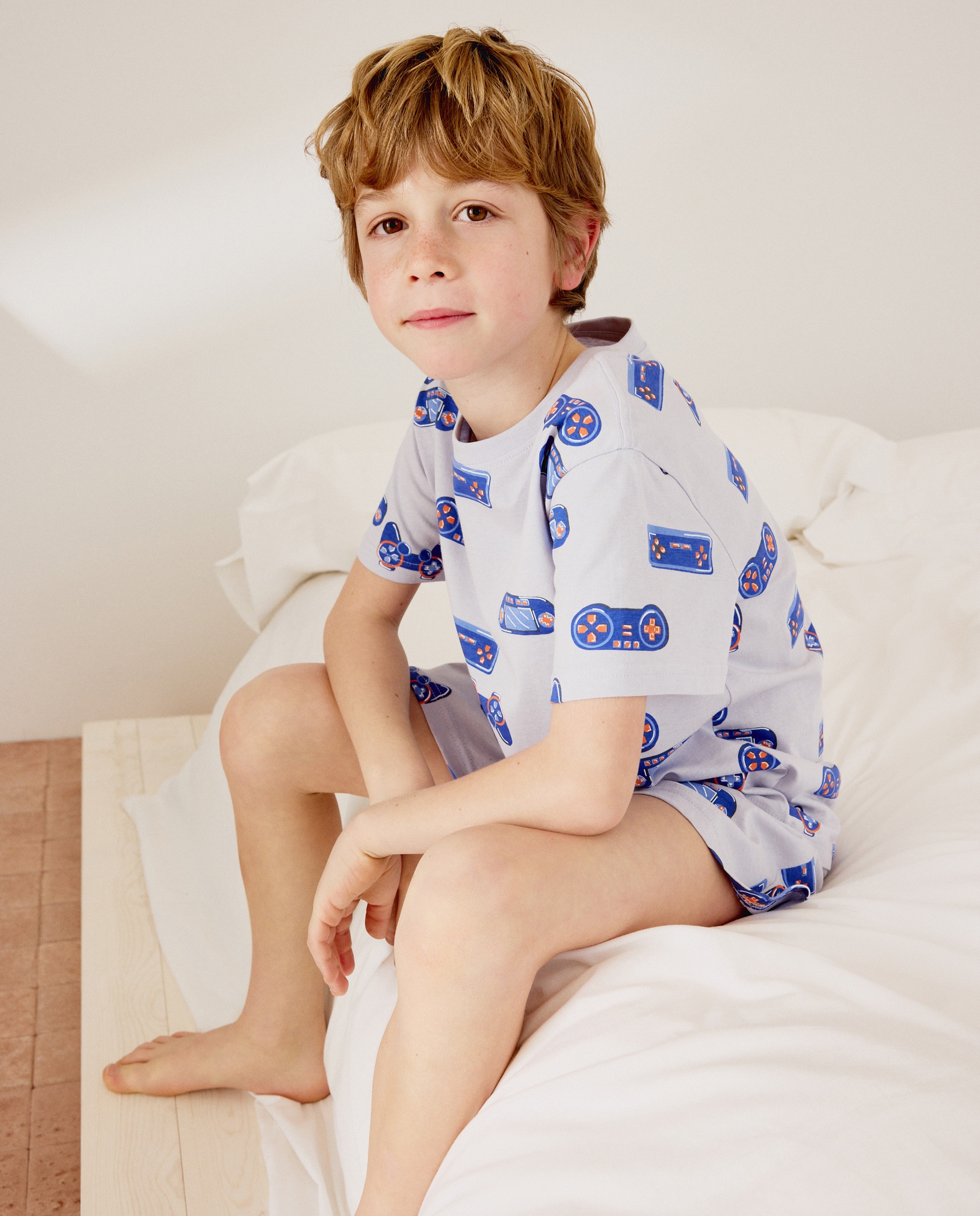 Imagem 0 de Pijama Curto com Estampado de Fantasia