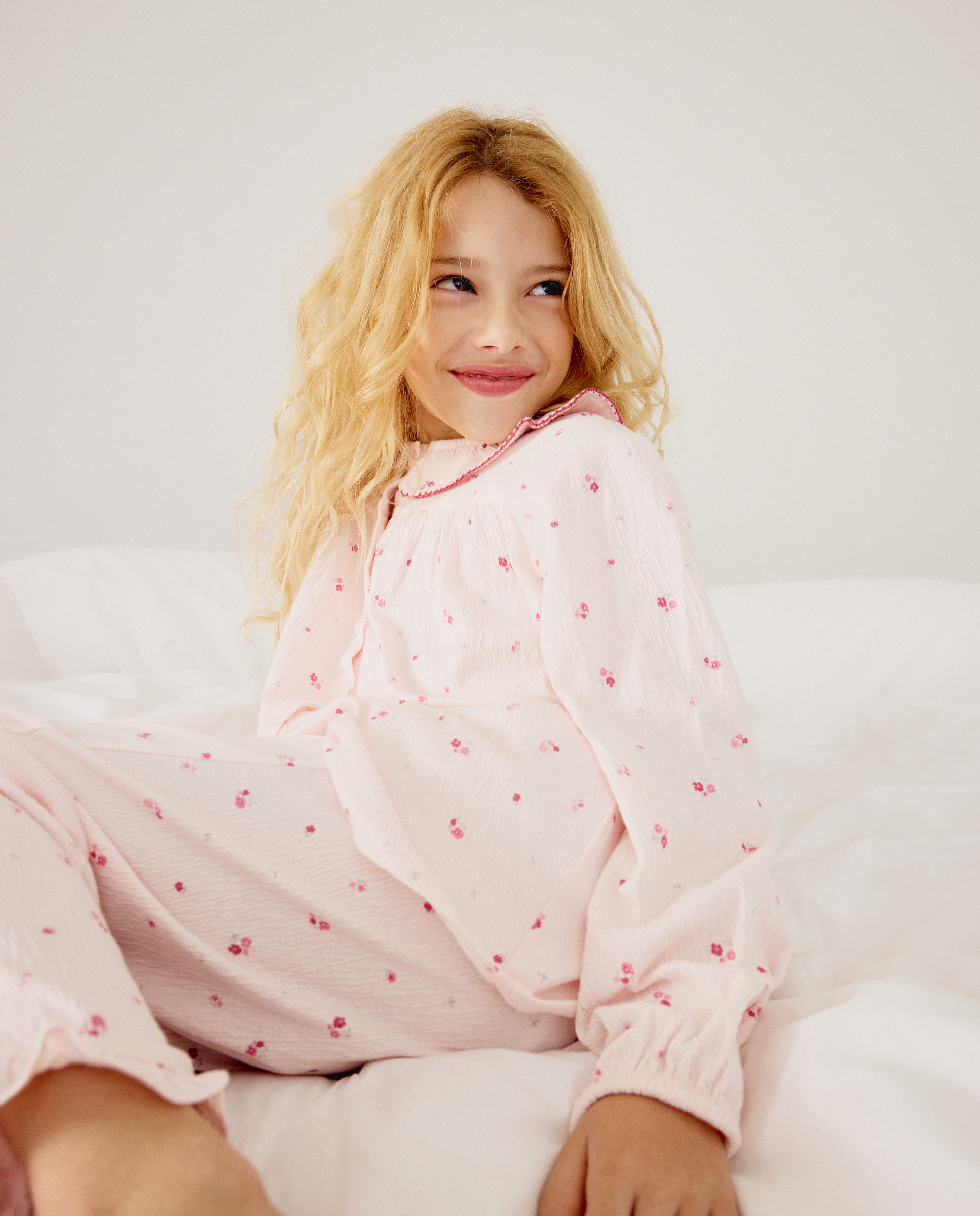 Pijama Comprido Abotoado na Gola Cotton Juice Rosa-4