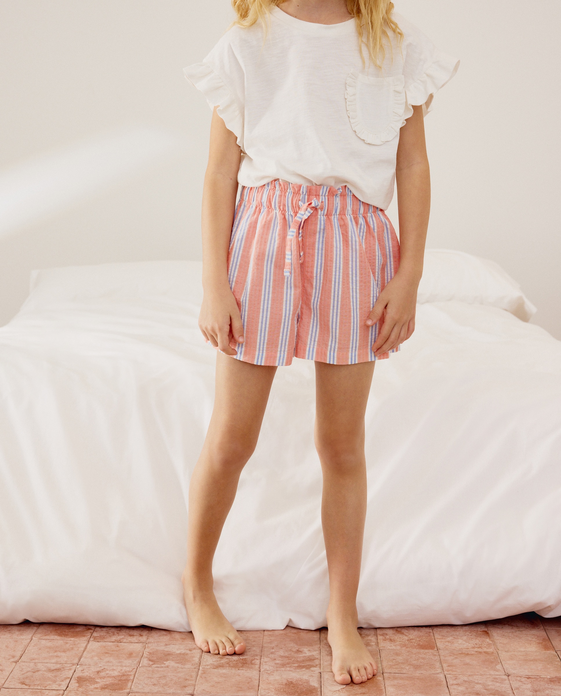 Imagem 0 de Calções de Pijama às Riscas