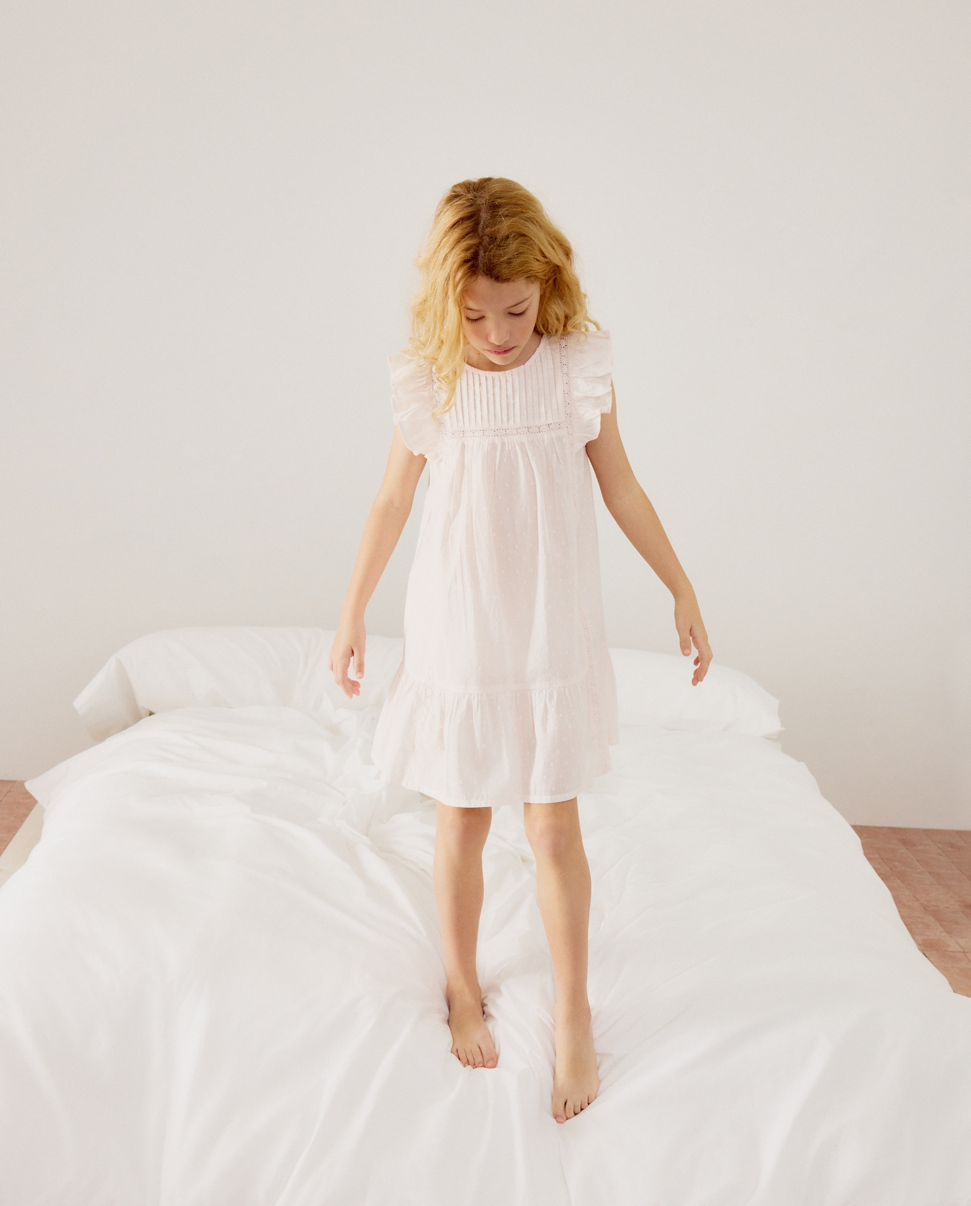 Camisa de Comunhão com Plumetti 220 Rosa Pálido-2