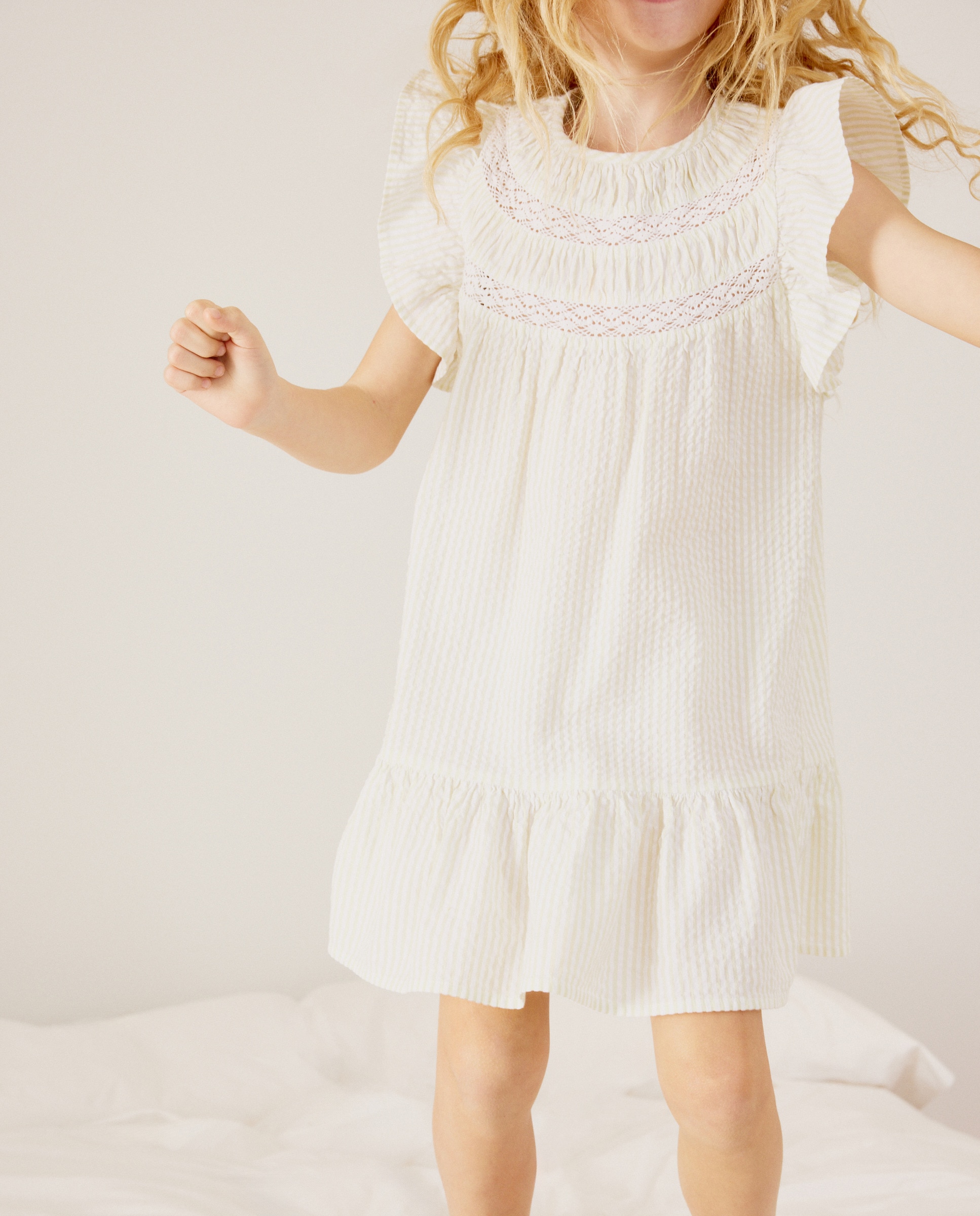 Camisa de Dormir Plana e em Seersucker com Fantasia Cotton Juice Verde-4