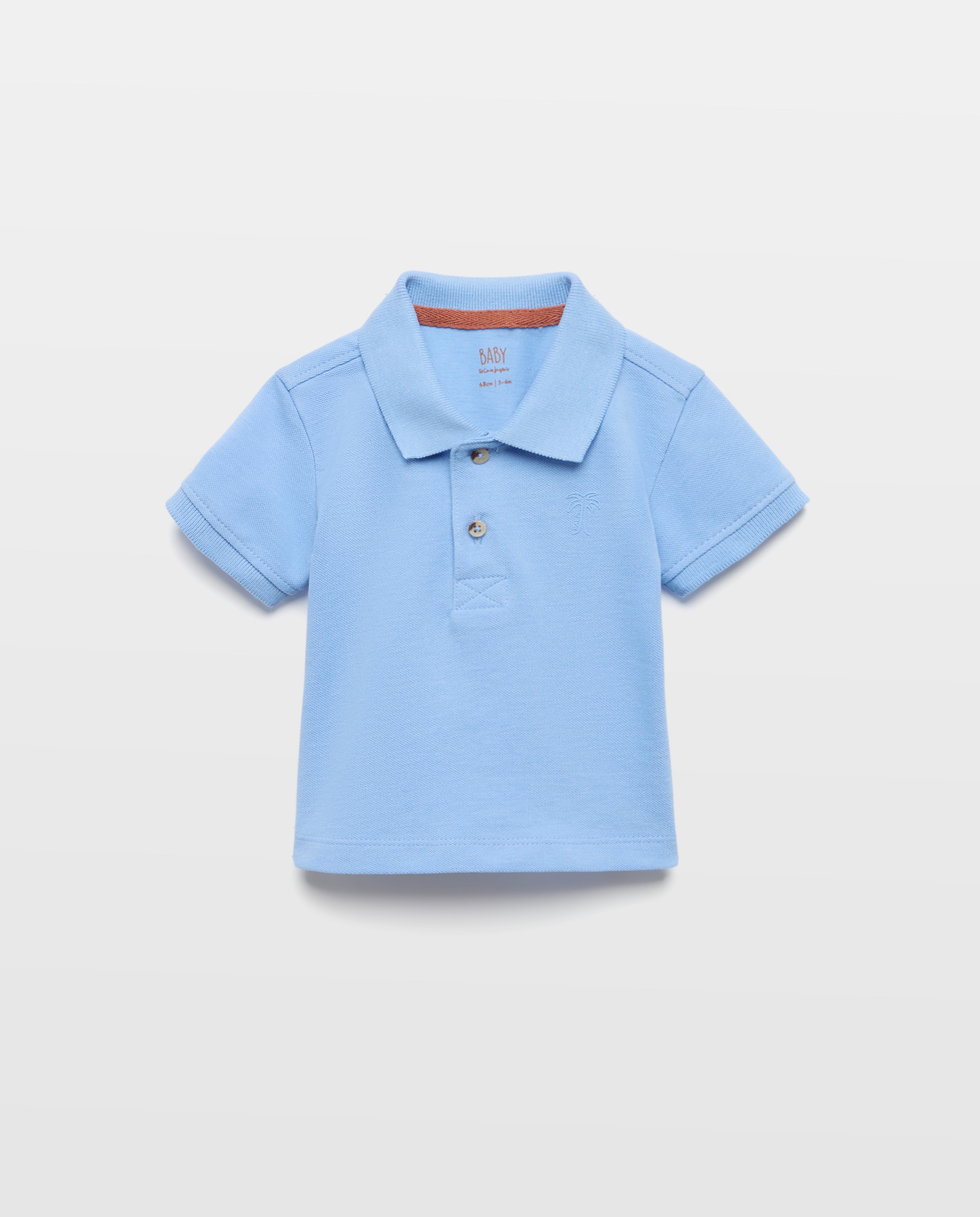 Polo Básico de Bebé com Manga Curta Baby El Corte Inglés 400 Azul-1