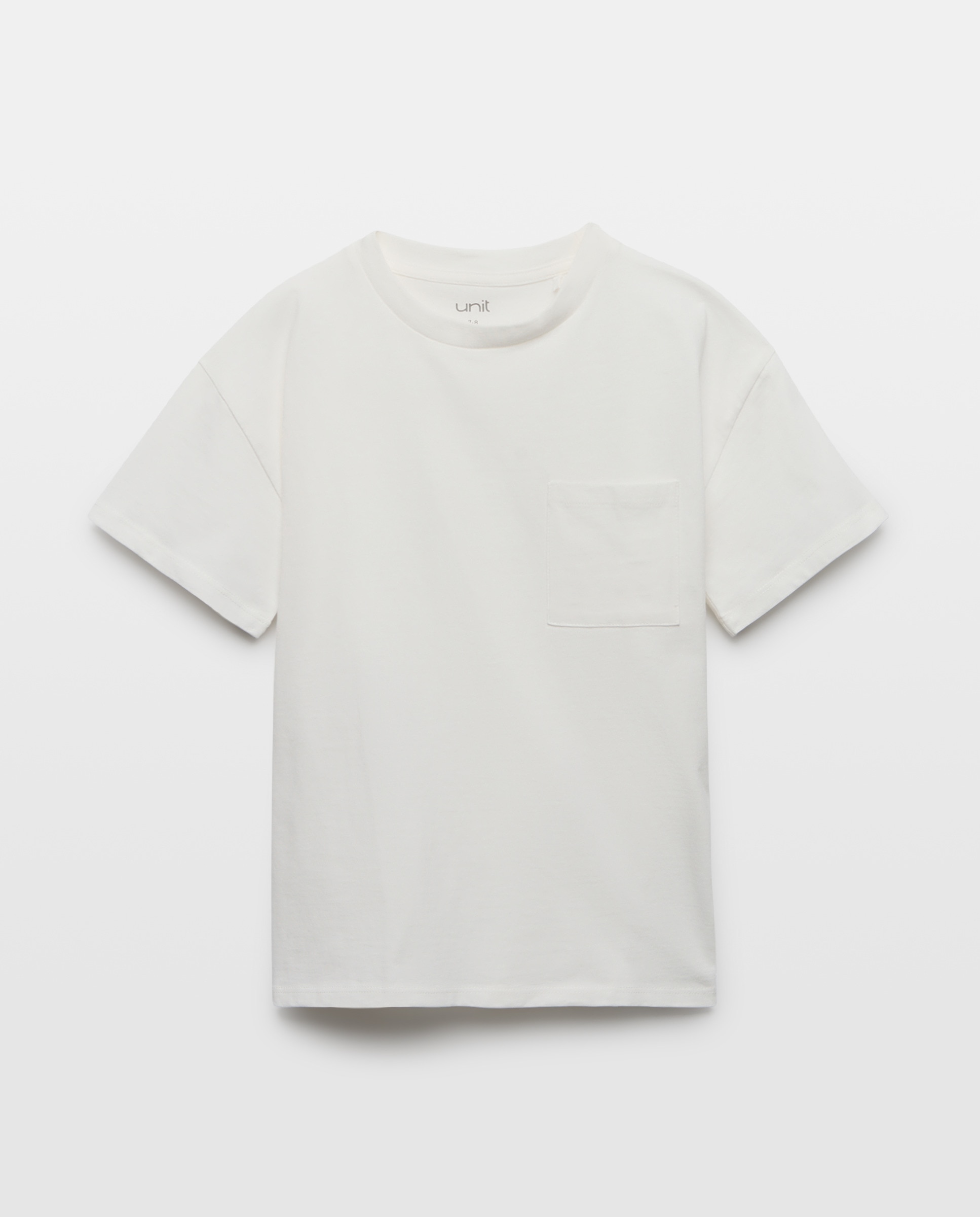 Imagen 0 de Camiseta de niño lisa bolsillo manga corta