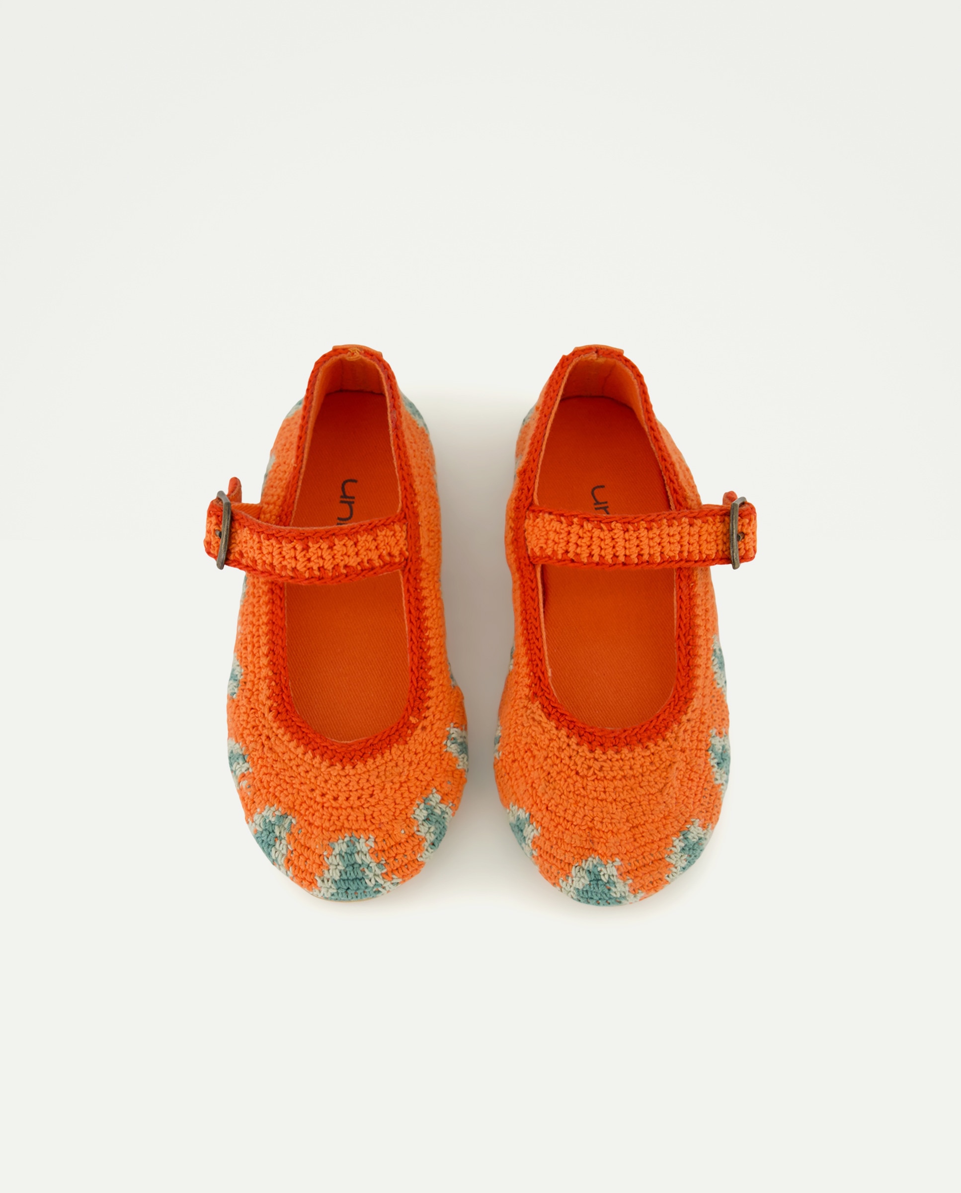 Merceditas bebés de crochet 630 Coral-4