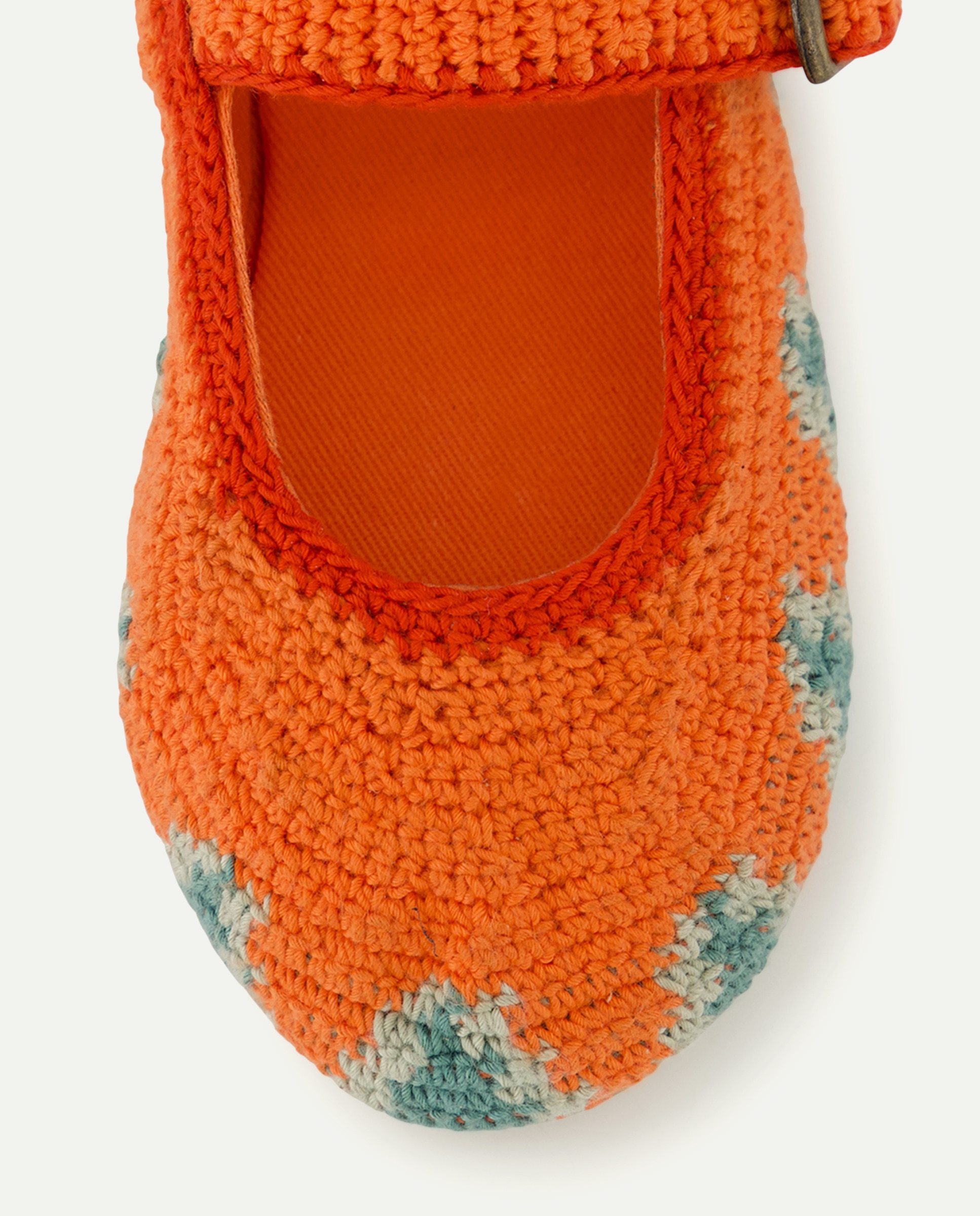 Merceditas bebés de crochet 630 Coral-5