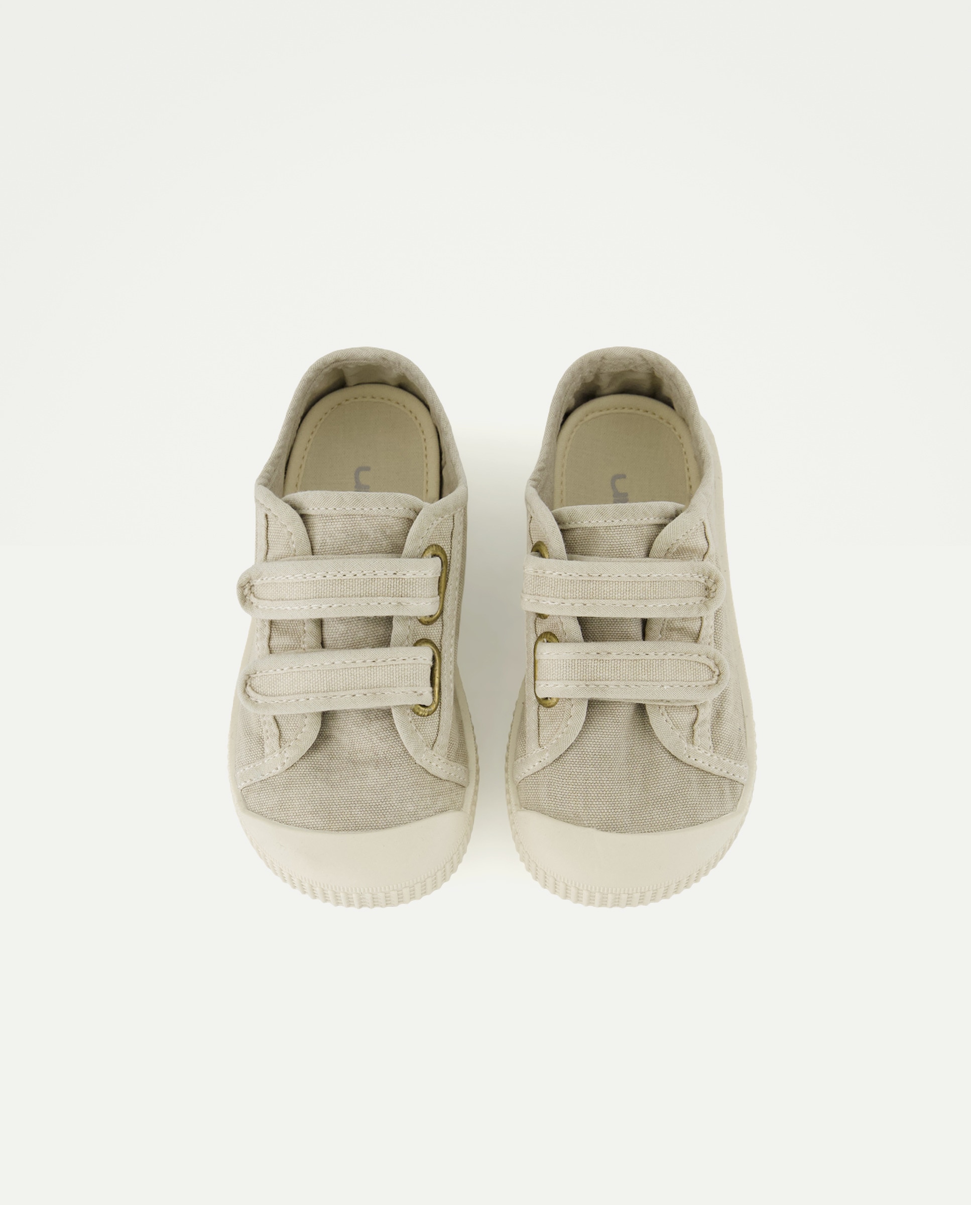 Lona bebés con velcro suela flexible 850 Piedra-4