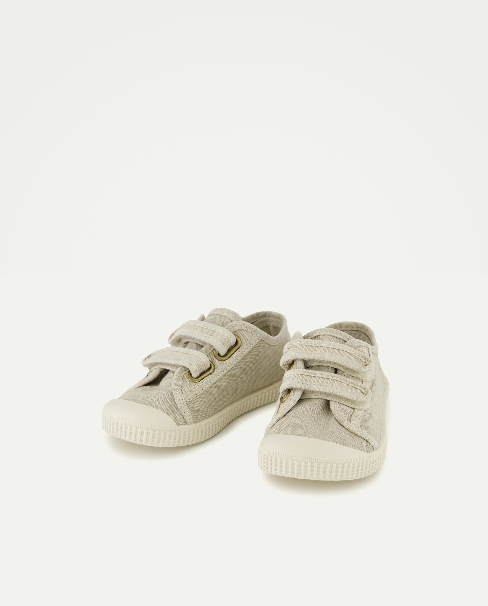 Lona bebés con velcro suela flexible 850 Piedra-2