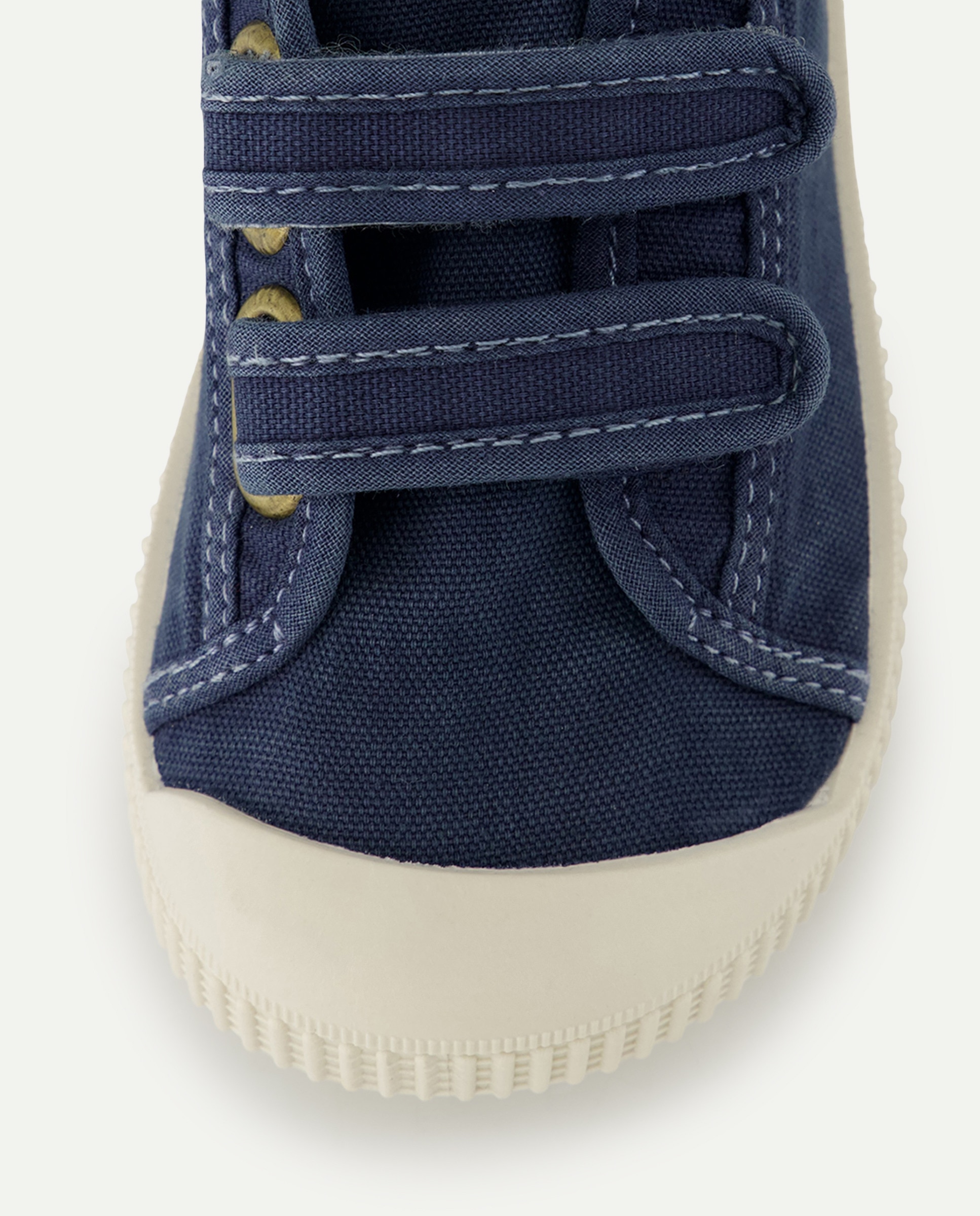 Lona bebés con velcro suela flexible Azul marino-5
