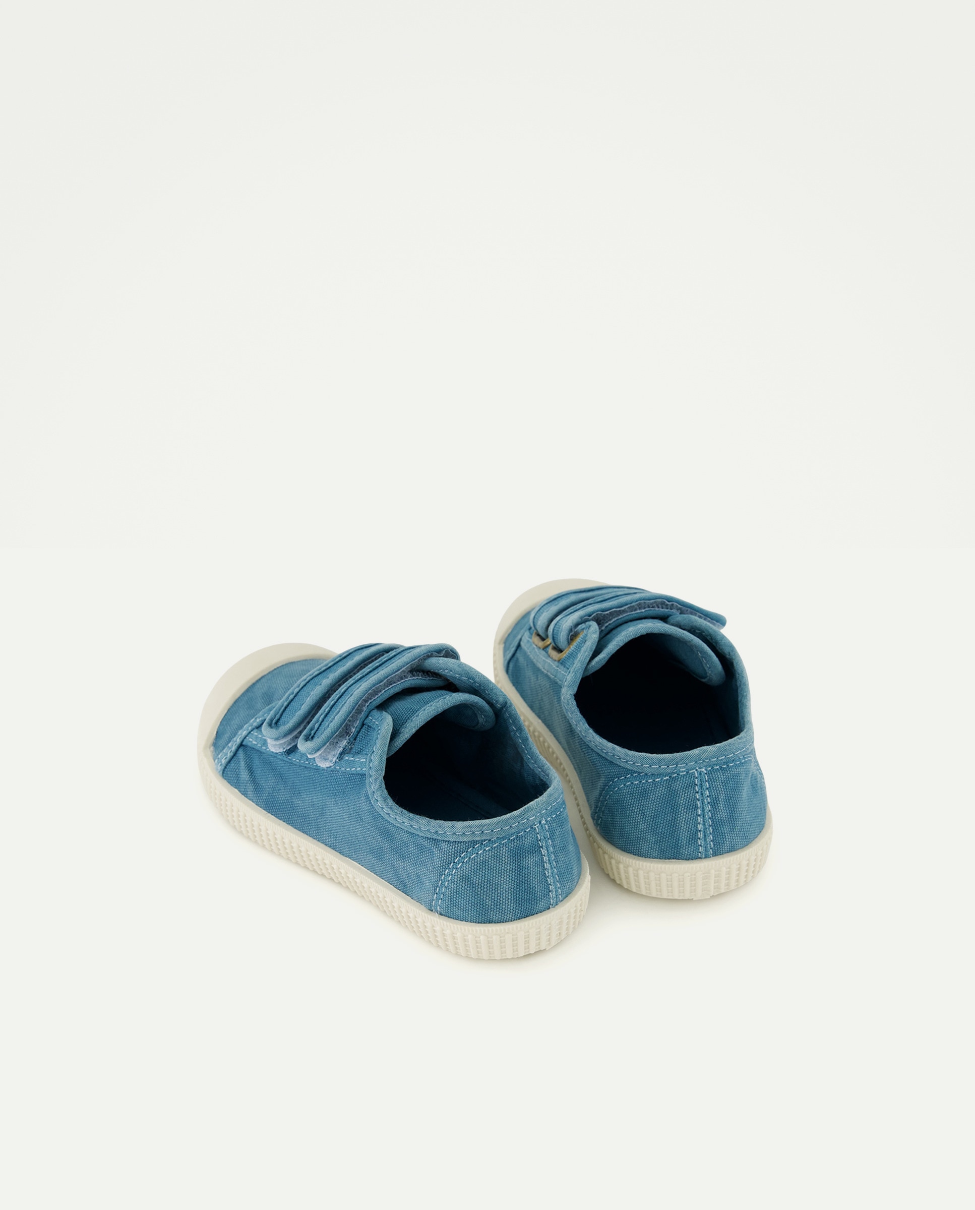 Lona bebés con velcro suela flexible Verde Pato-3