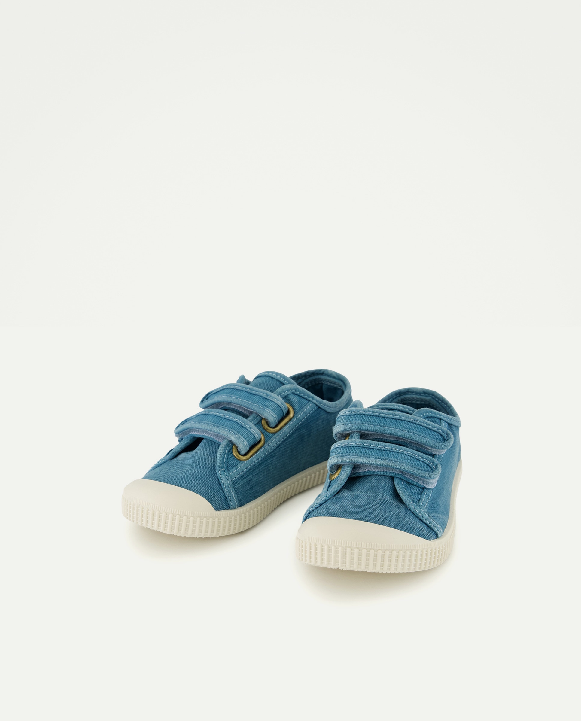 Lona bebés con velcro suela flexible Verde Pato-2