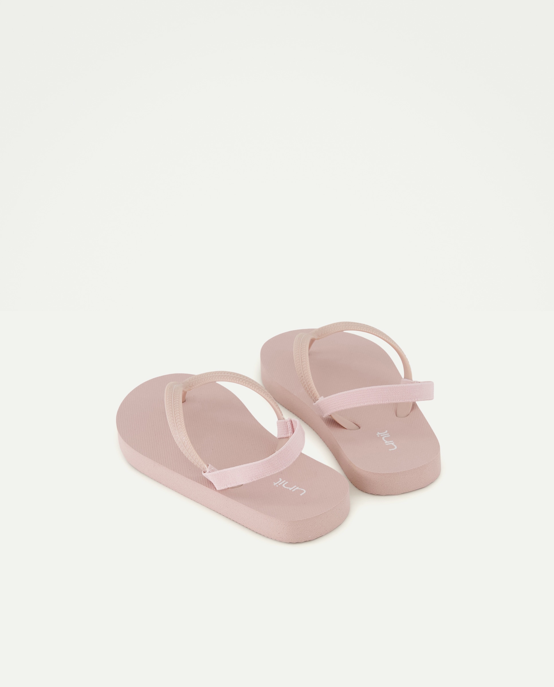 Chancla bebés lisa con gomas 220 Rosa palo-3