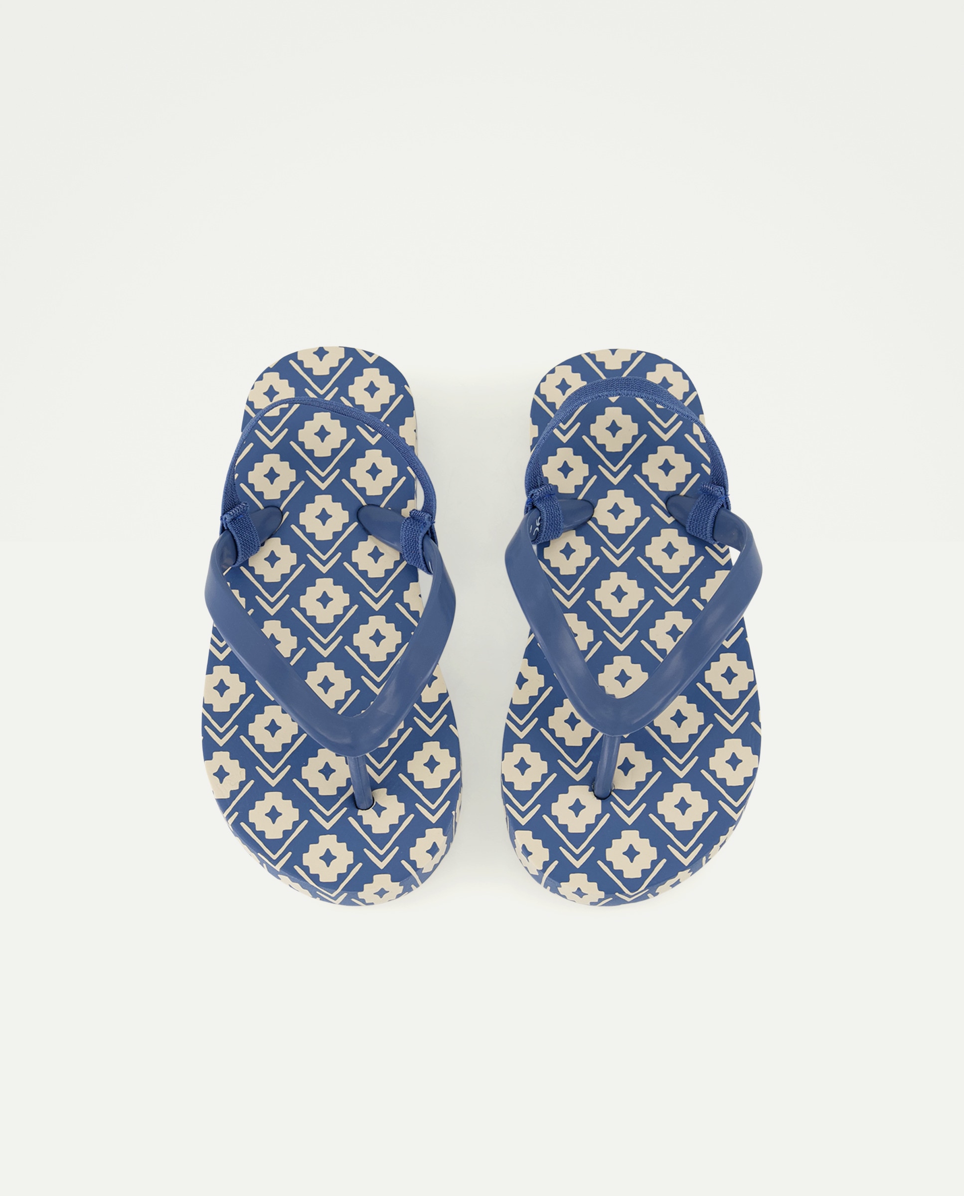 Chancla bebés estampada con gomas 430 Azul oscuro-4