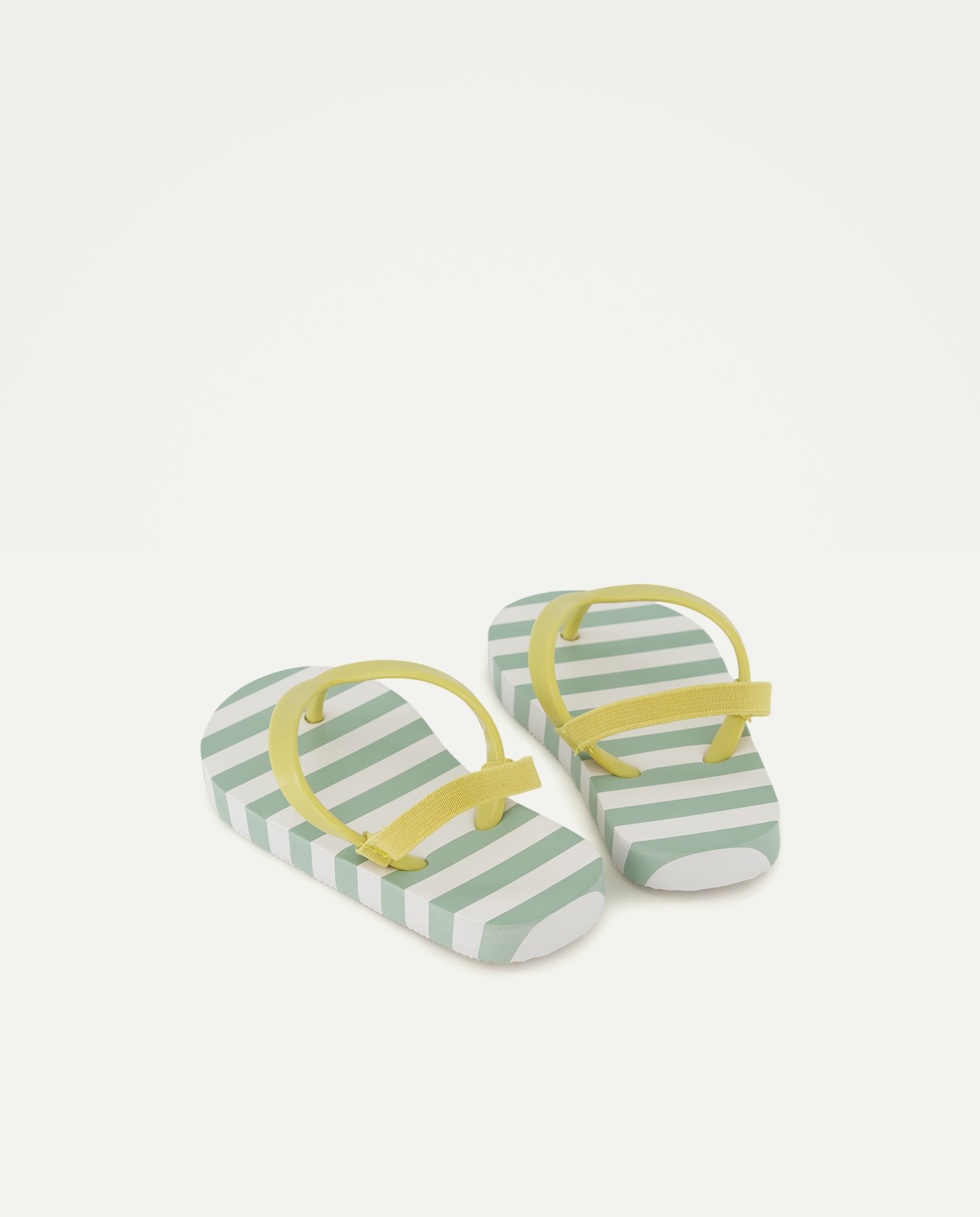 Chancla bebés estampada con gomas Verde-3