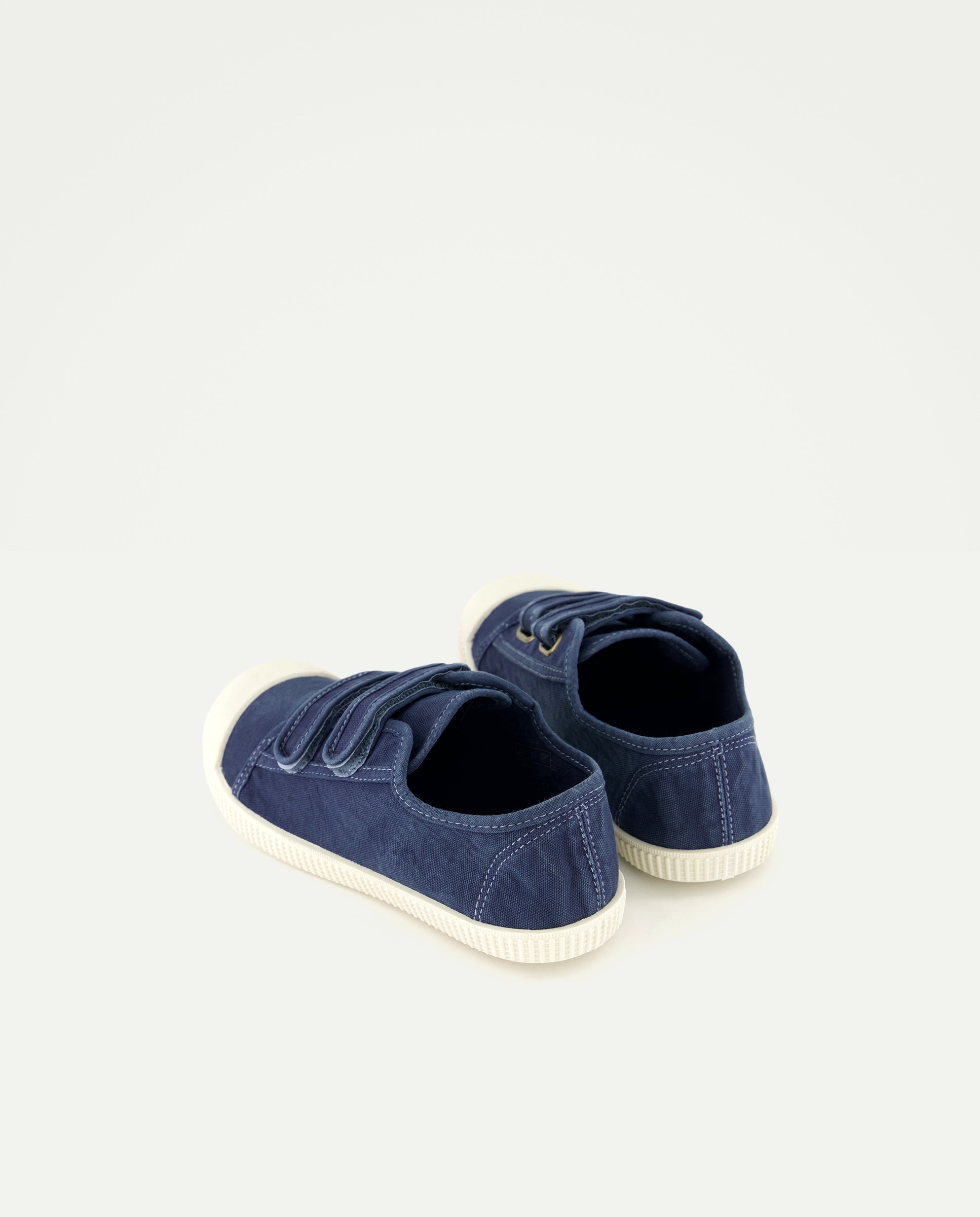Lona infantil con velcro suela flexible Azul marino-3