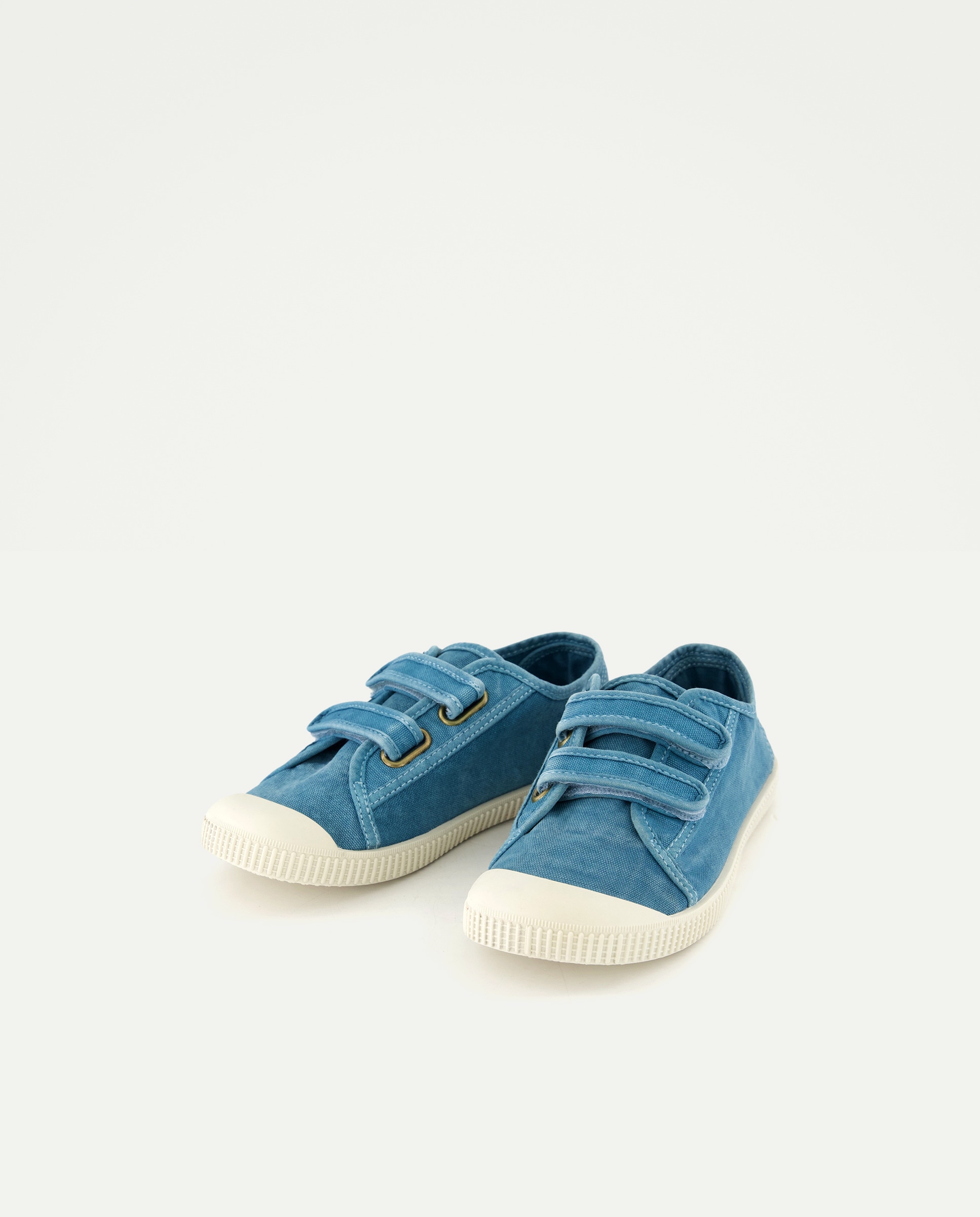 Lona infantil con velcro suela flexible Verde Pato-2
