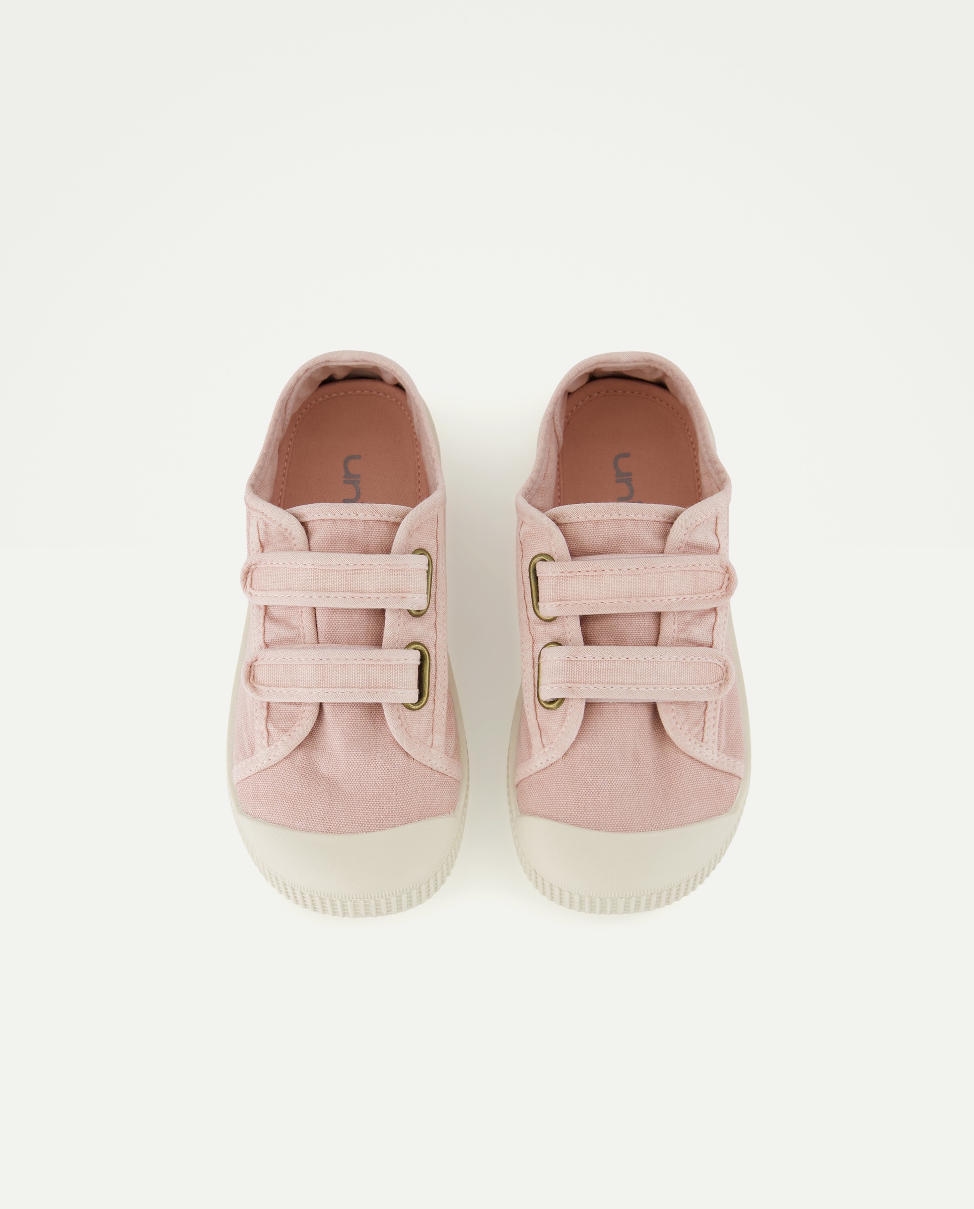 Lona infantil con velcro suela flexible 220 Rosa palo-4