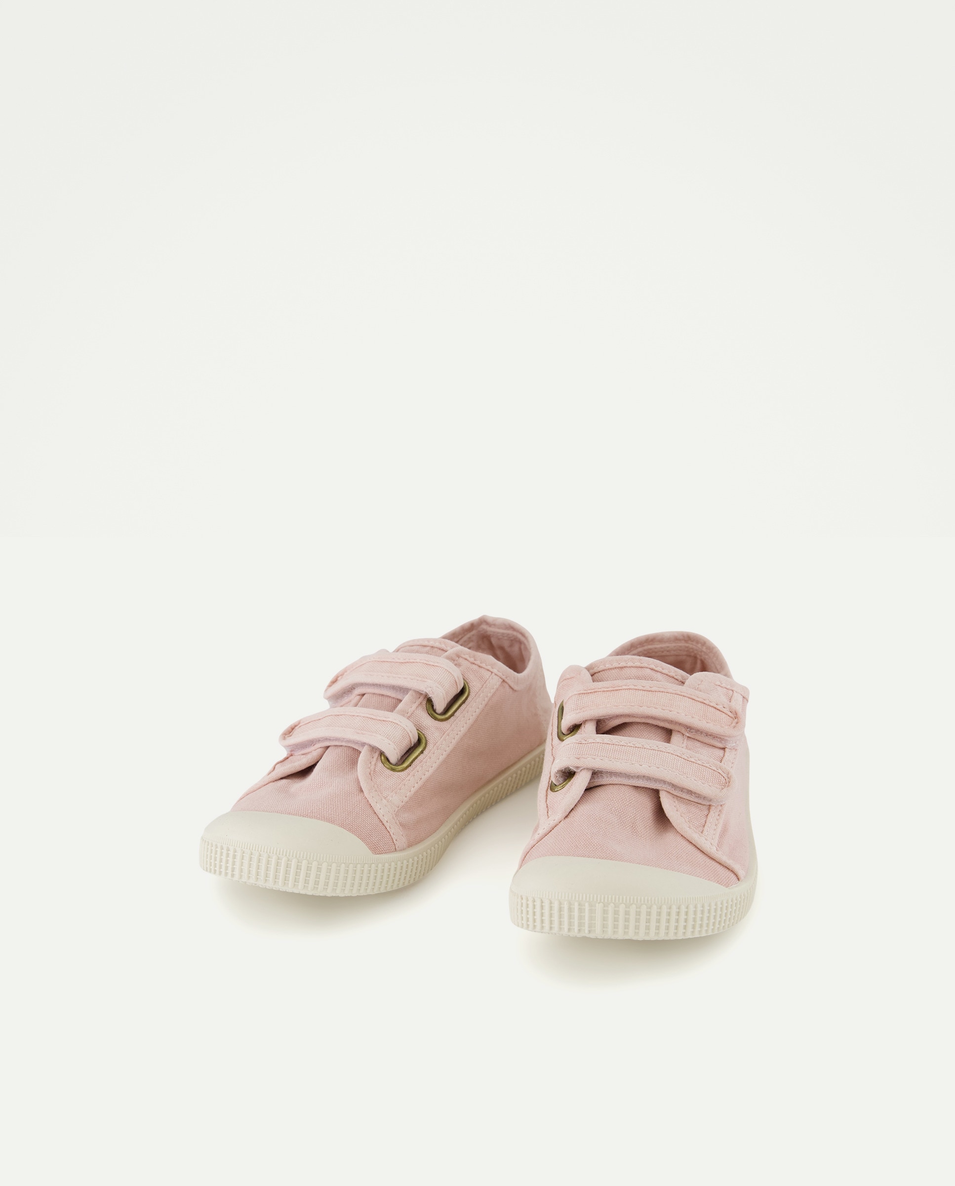 Lona infantil con velcro suela flexible 220 Rosa palo-2