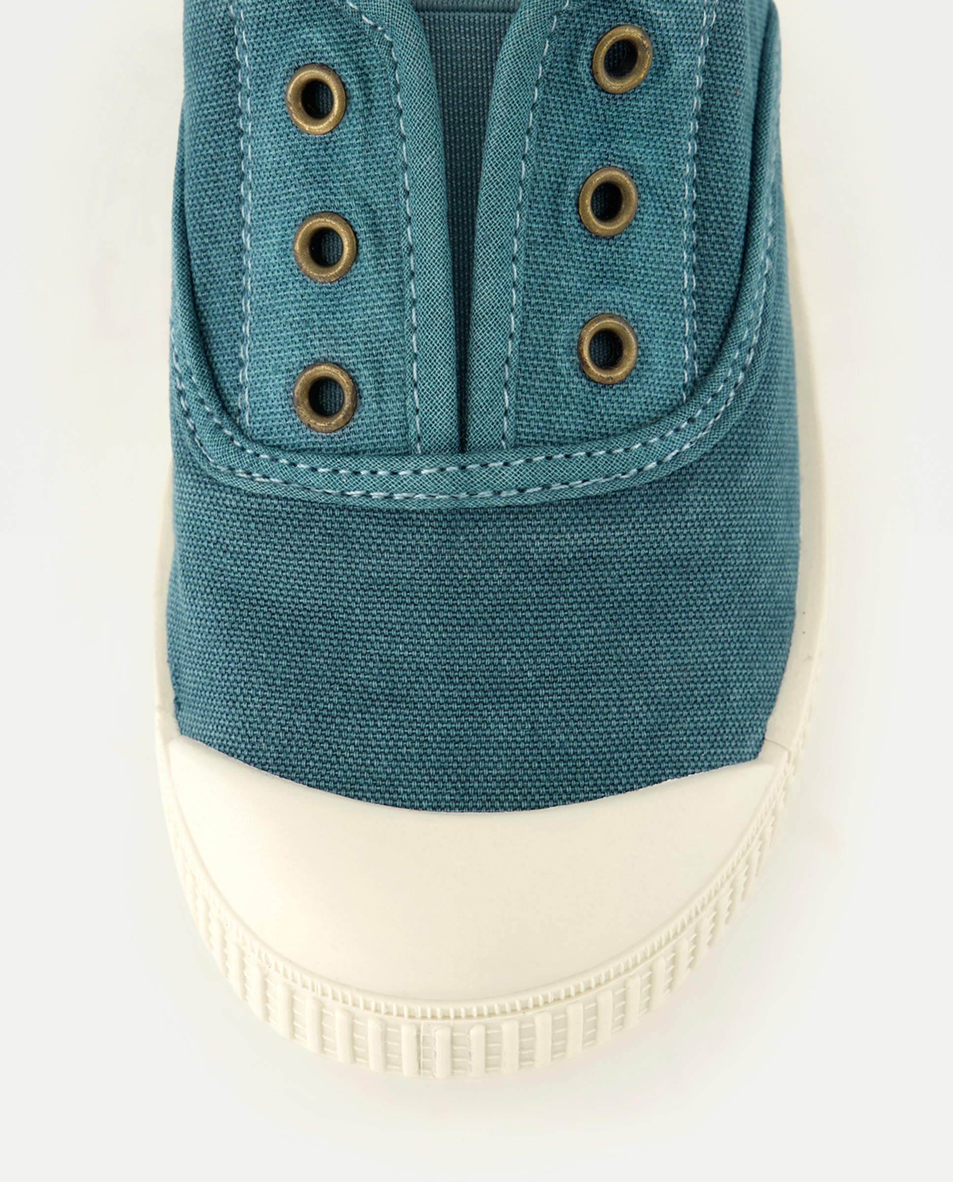 Lona infantil con puntera sin cordones 530 Verde oscuro-5