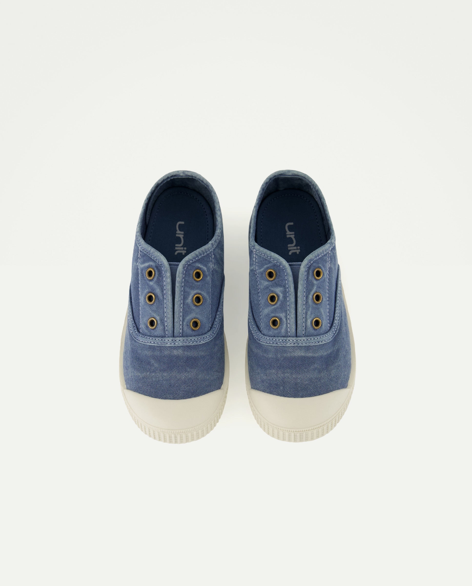 Lona infantil con puntera sin cordones 400 Azul-4