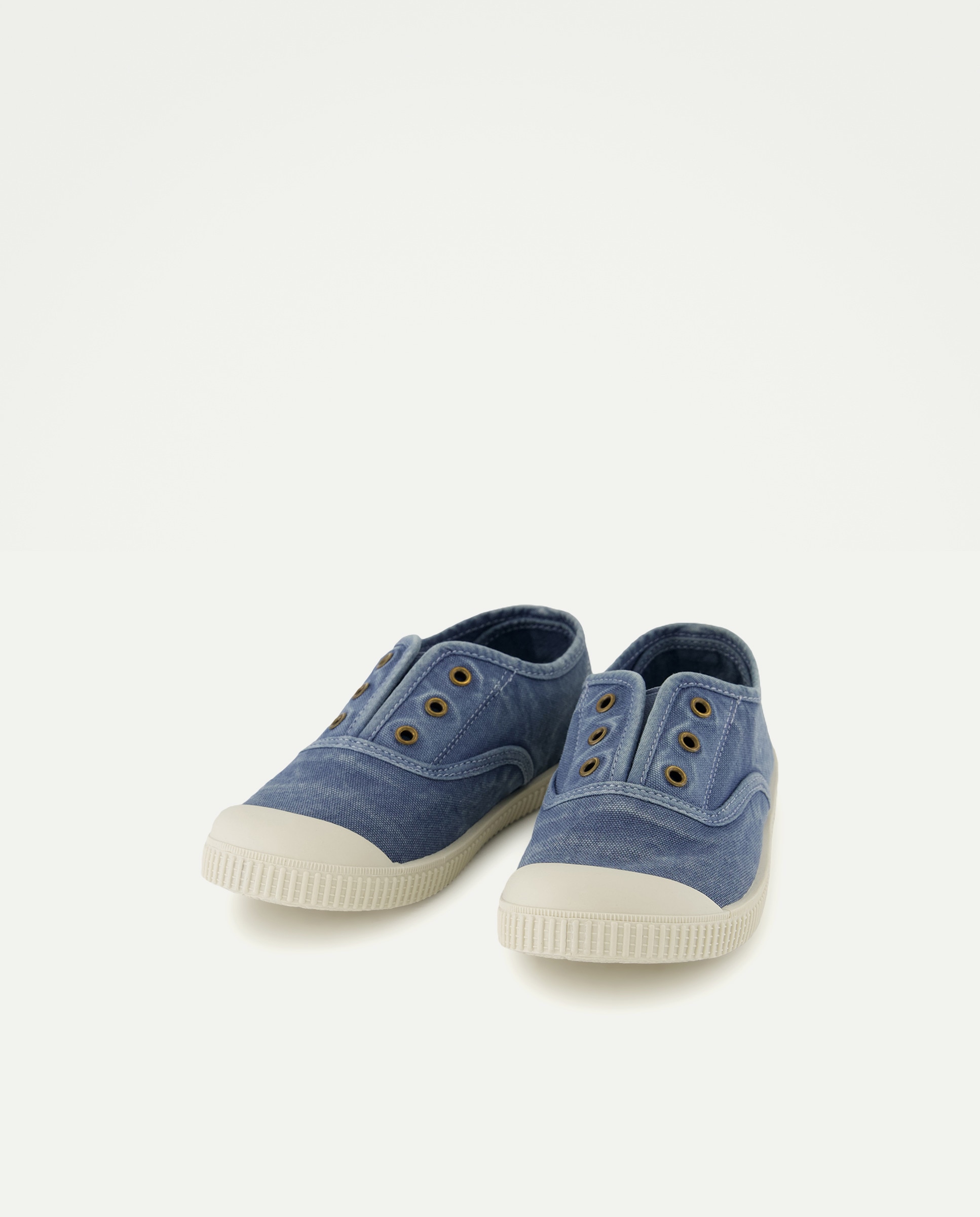 Lona infantil con puntera sin cordones 400 Azul-2