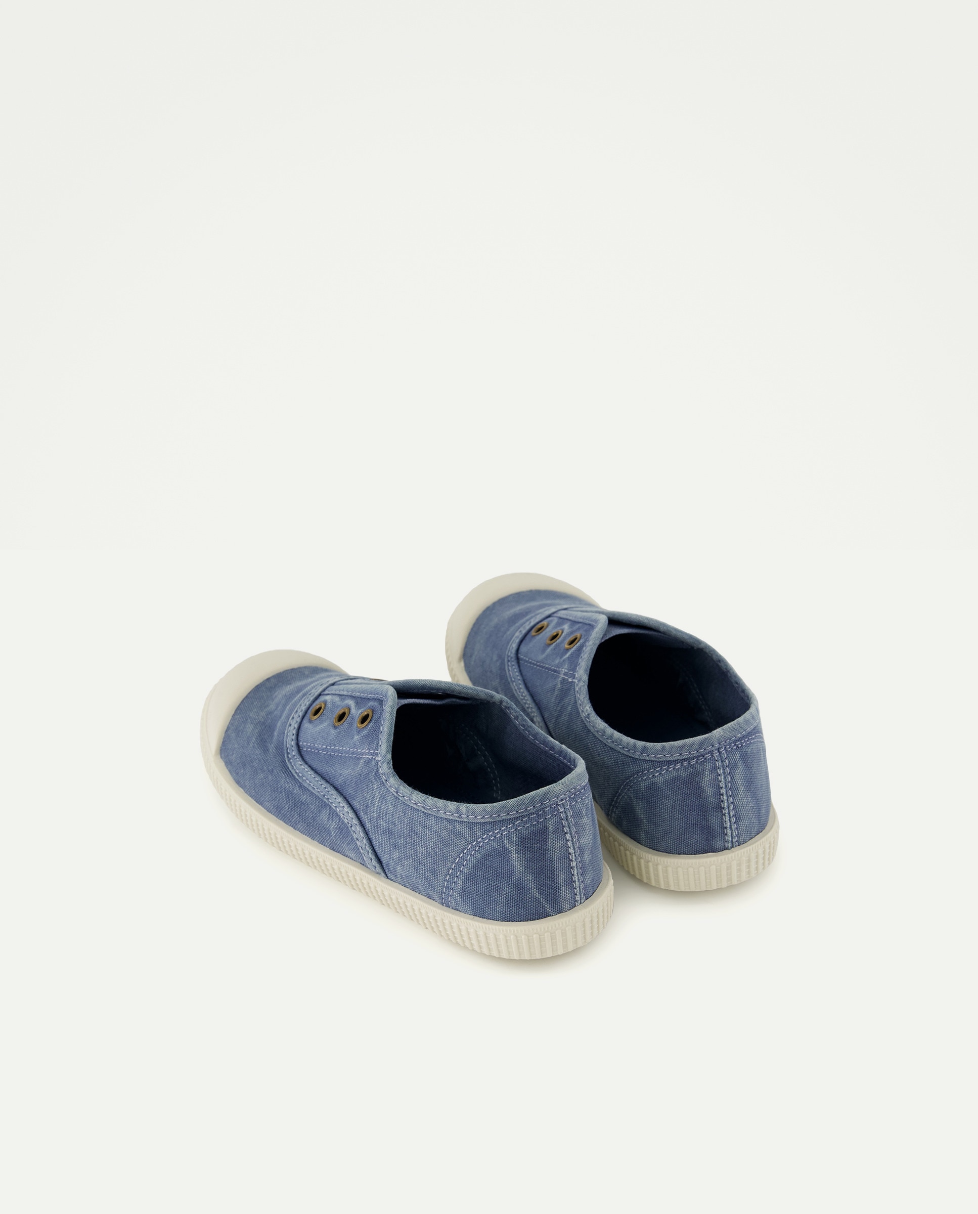 Lona infantil con puntera sin cordones 400 Azul-3