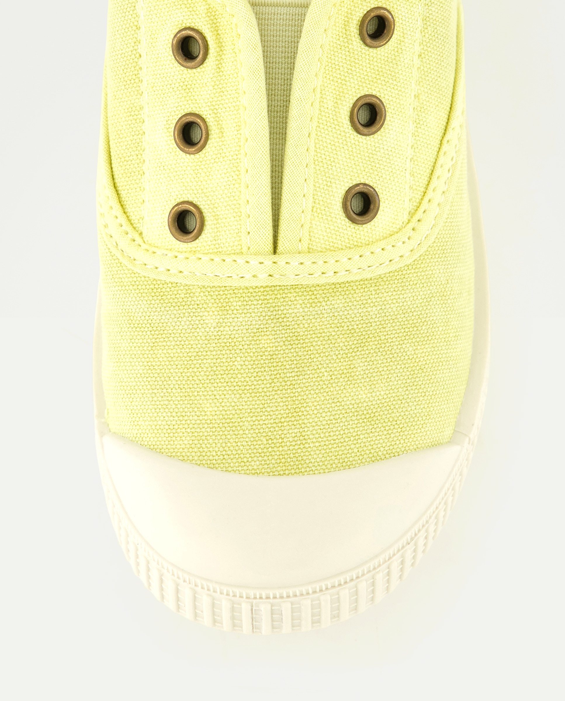 Lona infantil con puntera sin cordones Pistacho-5