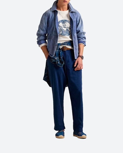 Imagen 0 de Pantalones chinos de hombre Relaxed fit con cintura elástica