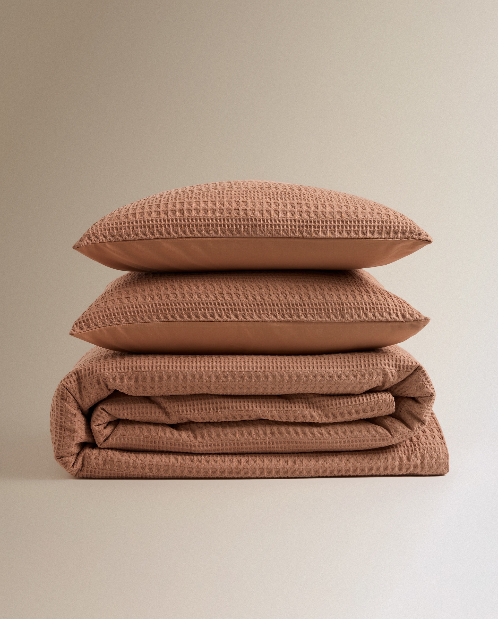 Conjunto de capa de edredão em algodão Cotton Rosa-6