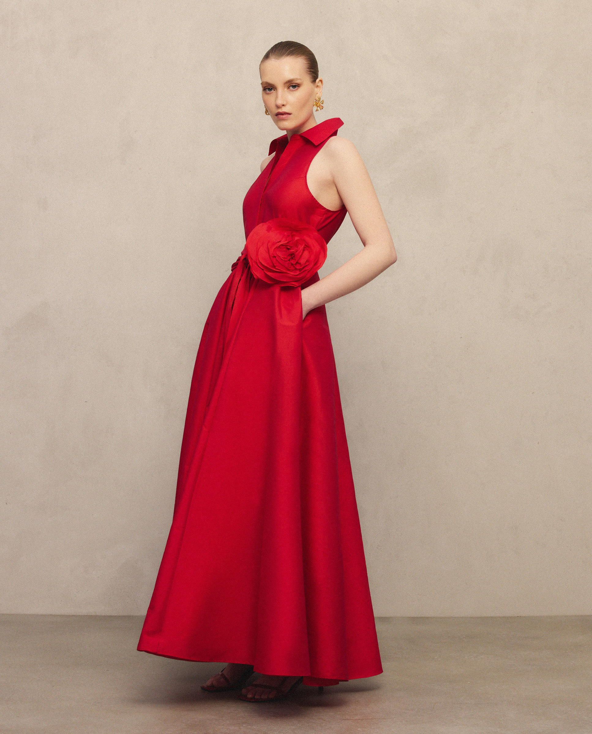 Imagem 0 de Vestido comprido com volume