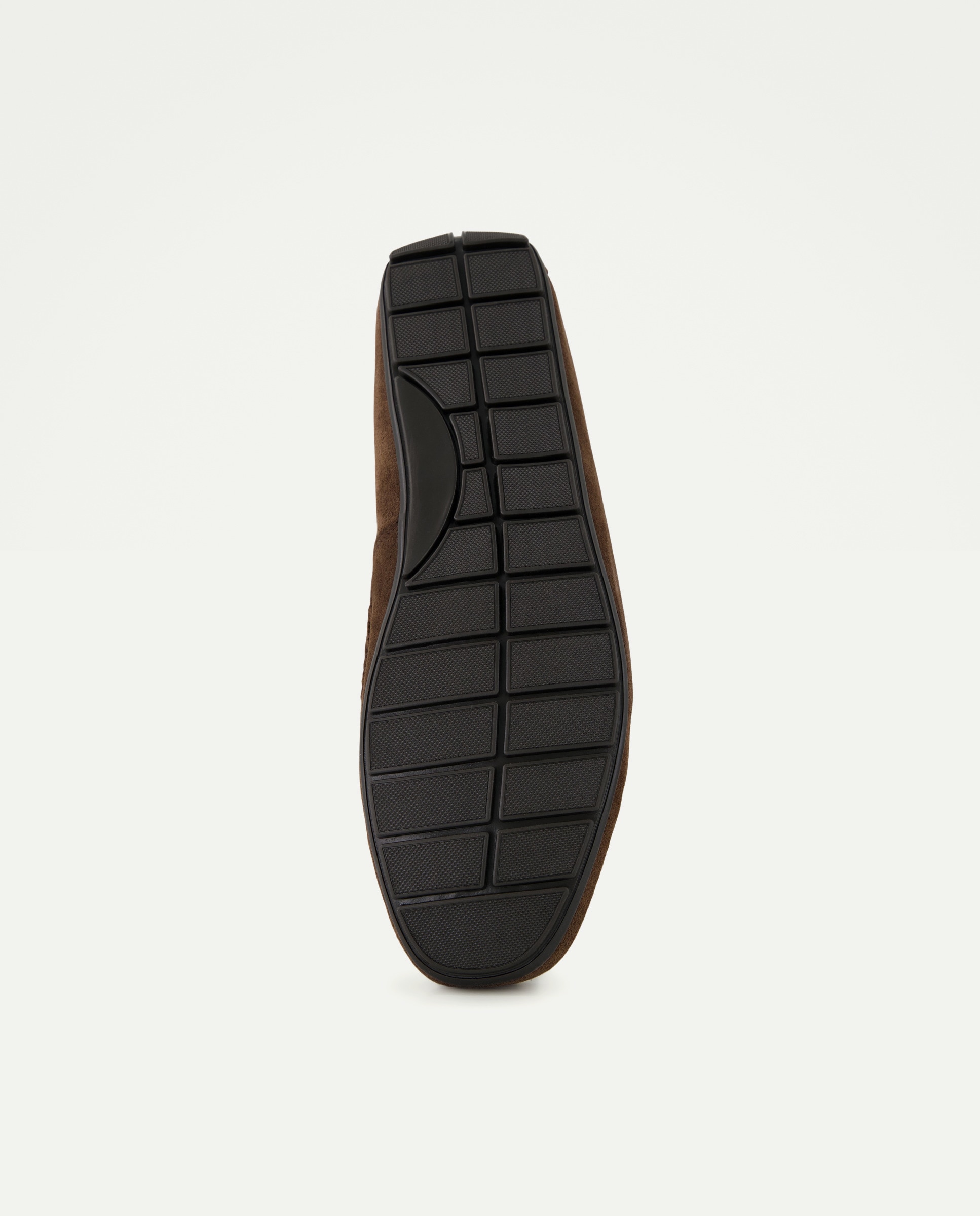 Mocasín borlas de hombre de serraje con piso de goma Marrón-6
