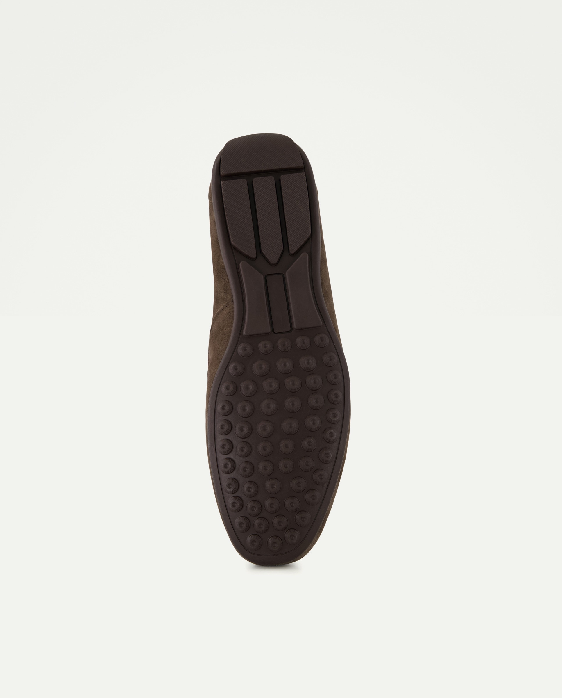 Náutico de hombre de nobuck con piso de goma Marrón-6