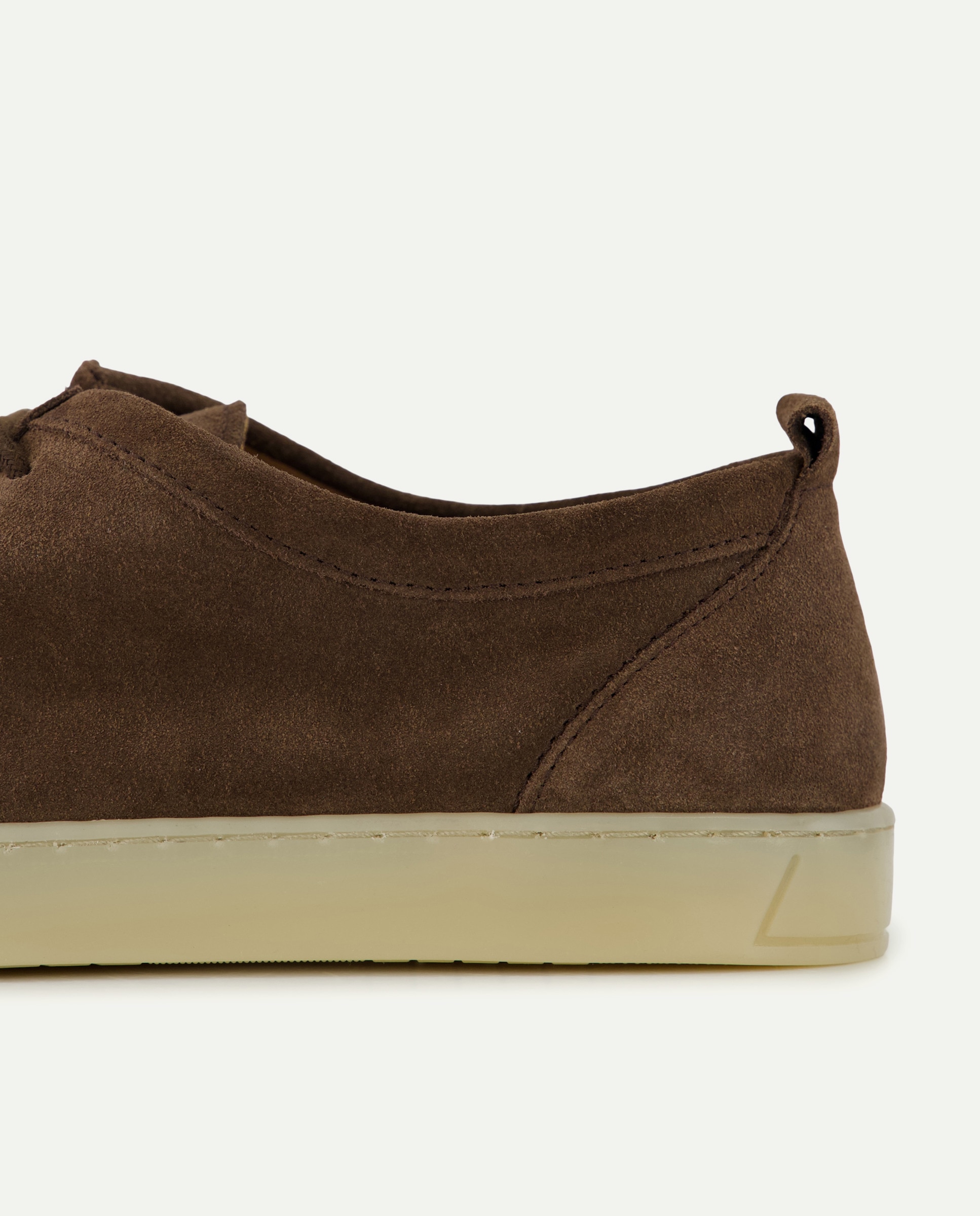 Zapato wallaby de hombre serraje con piso de goma Marrón-5