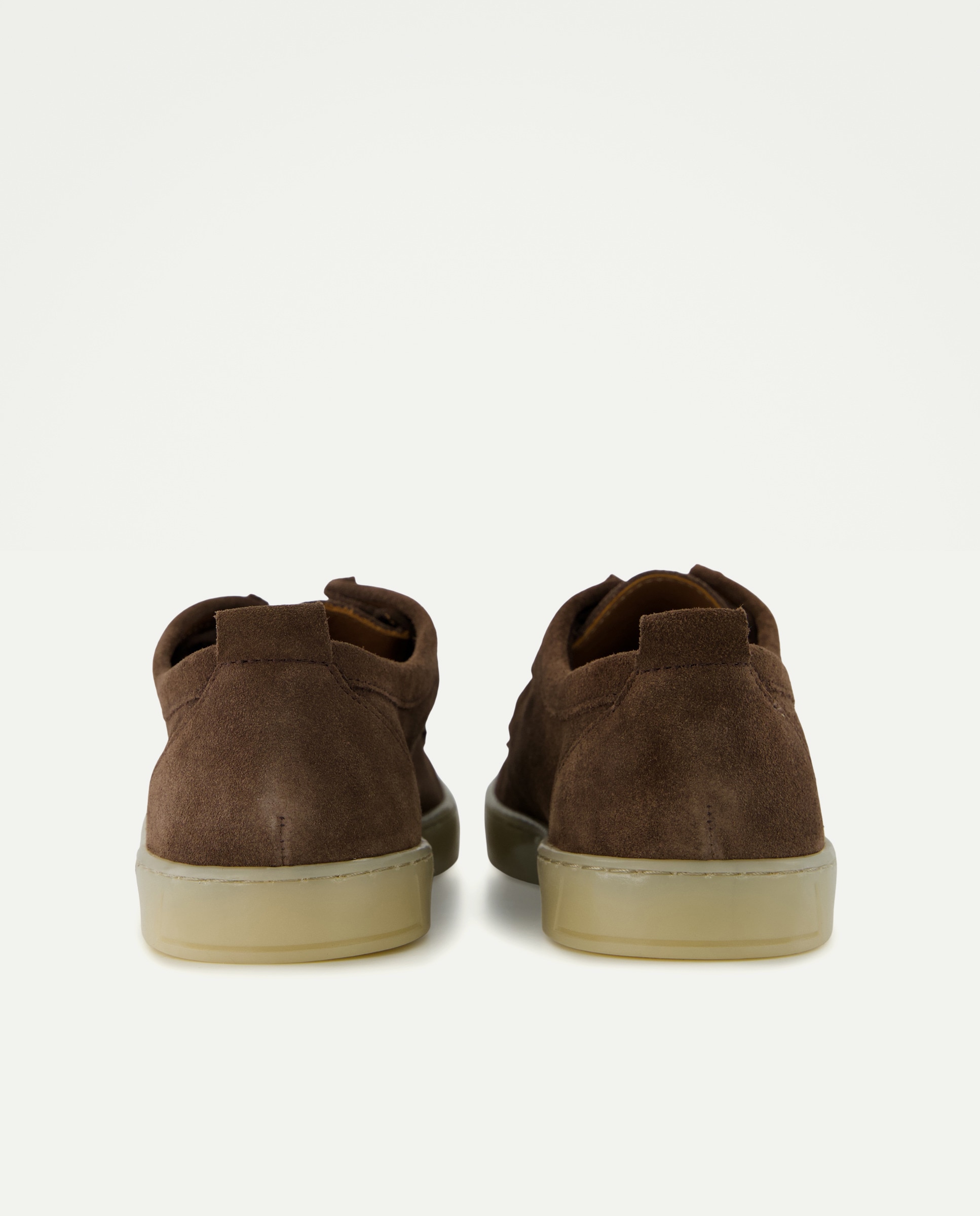 Zapato wallaby de hombre serraje con piso de goma Marrón-3