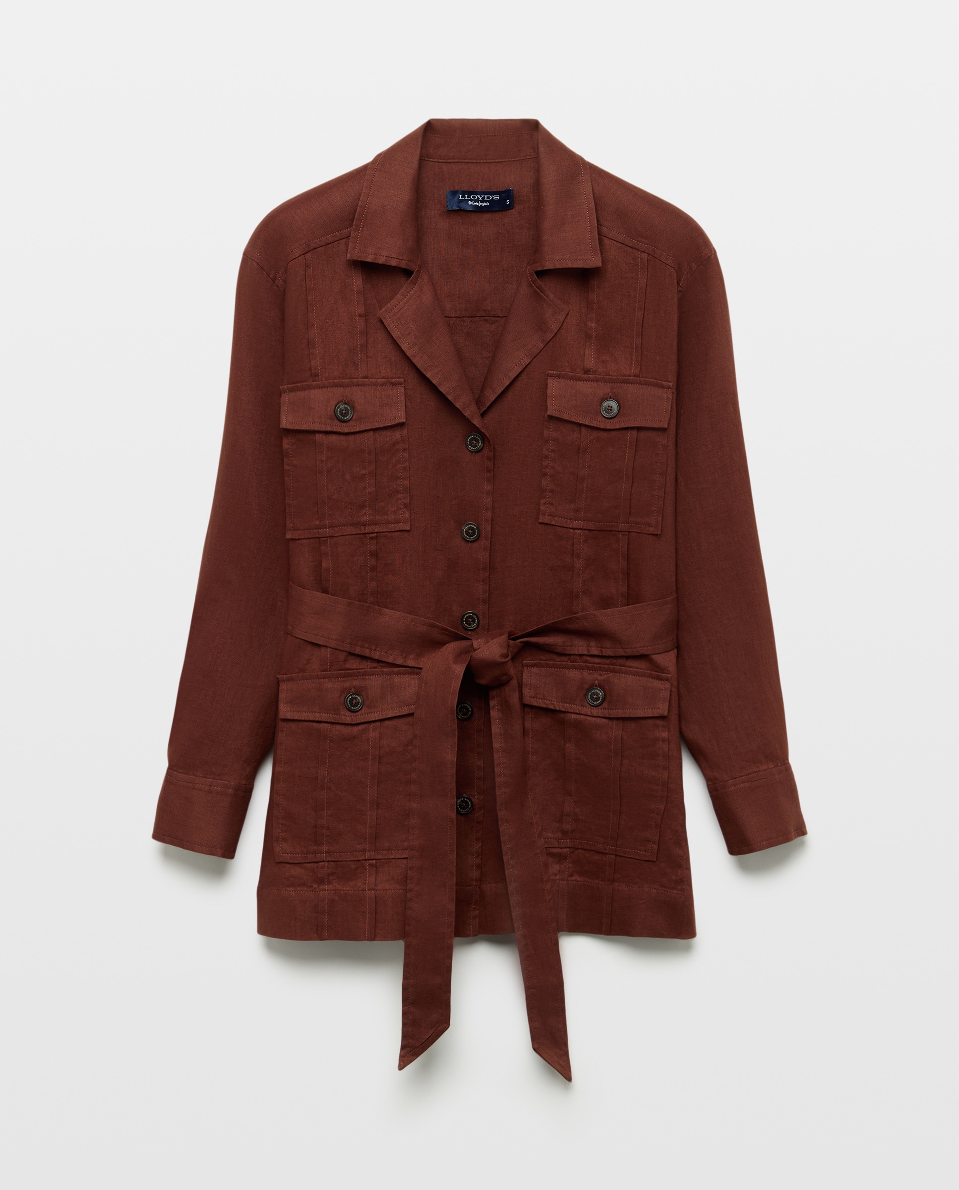 Imagen 0 de Sahariana de mujer con manga larga en lino