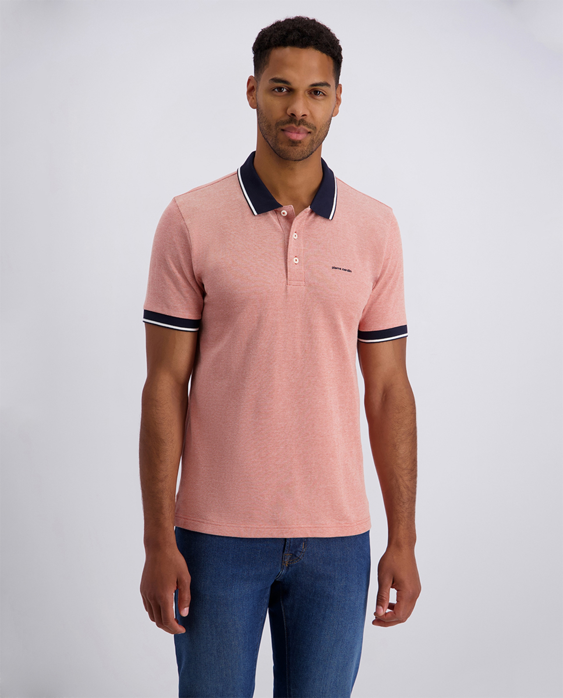 Imagem 0 de Polo Básico com Bolso Regular Fit Bitonal - Bege