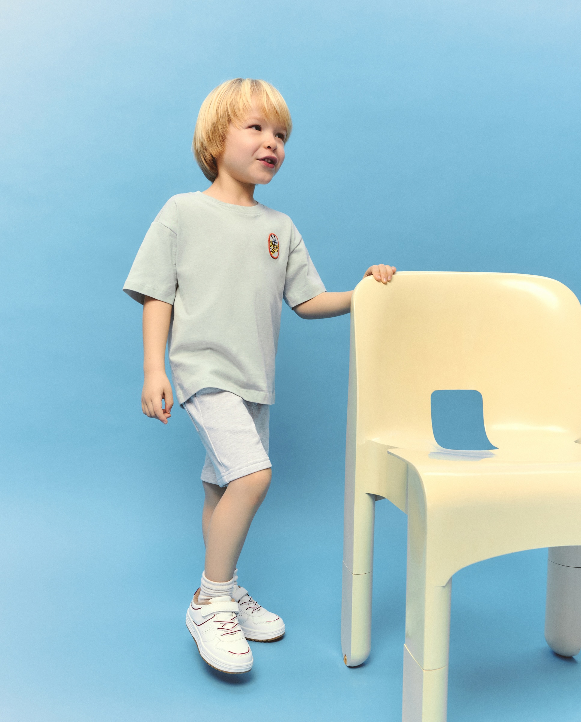 Bermudas de Felpa 820 Cinzento Médio-1