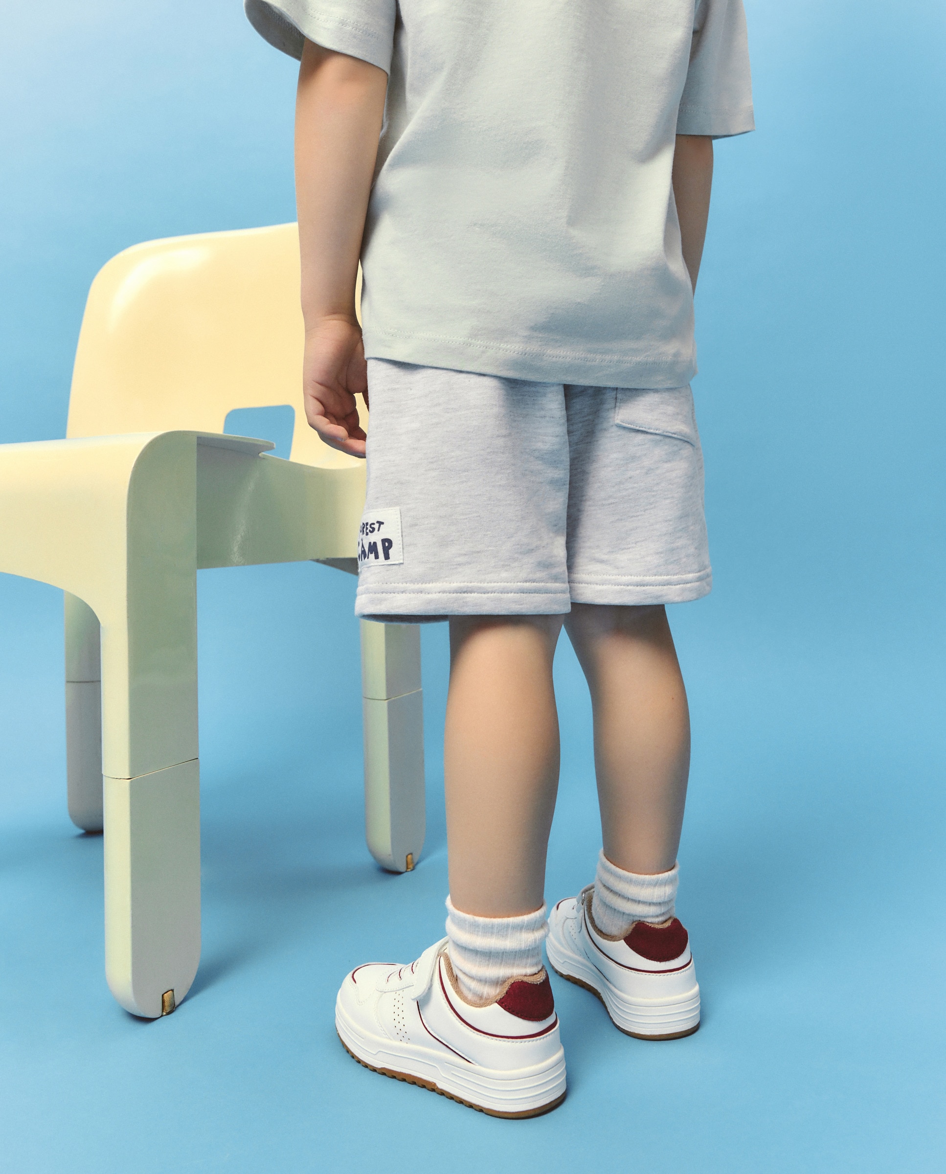 Bermudas de Felpa 820 Cinzento Médio-3