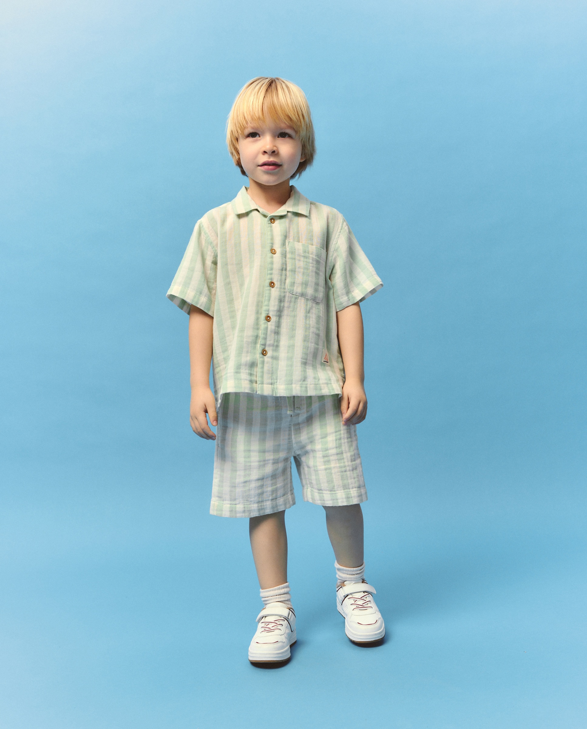 Bermudas às Riscas Verde-1