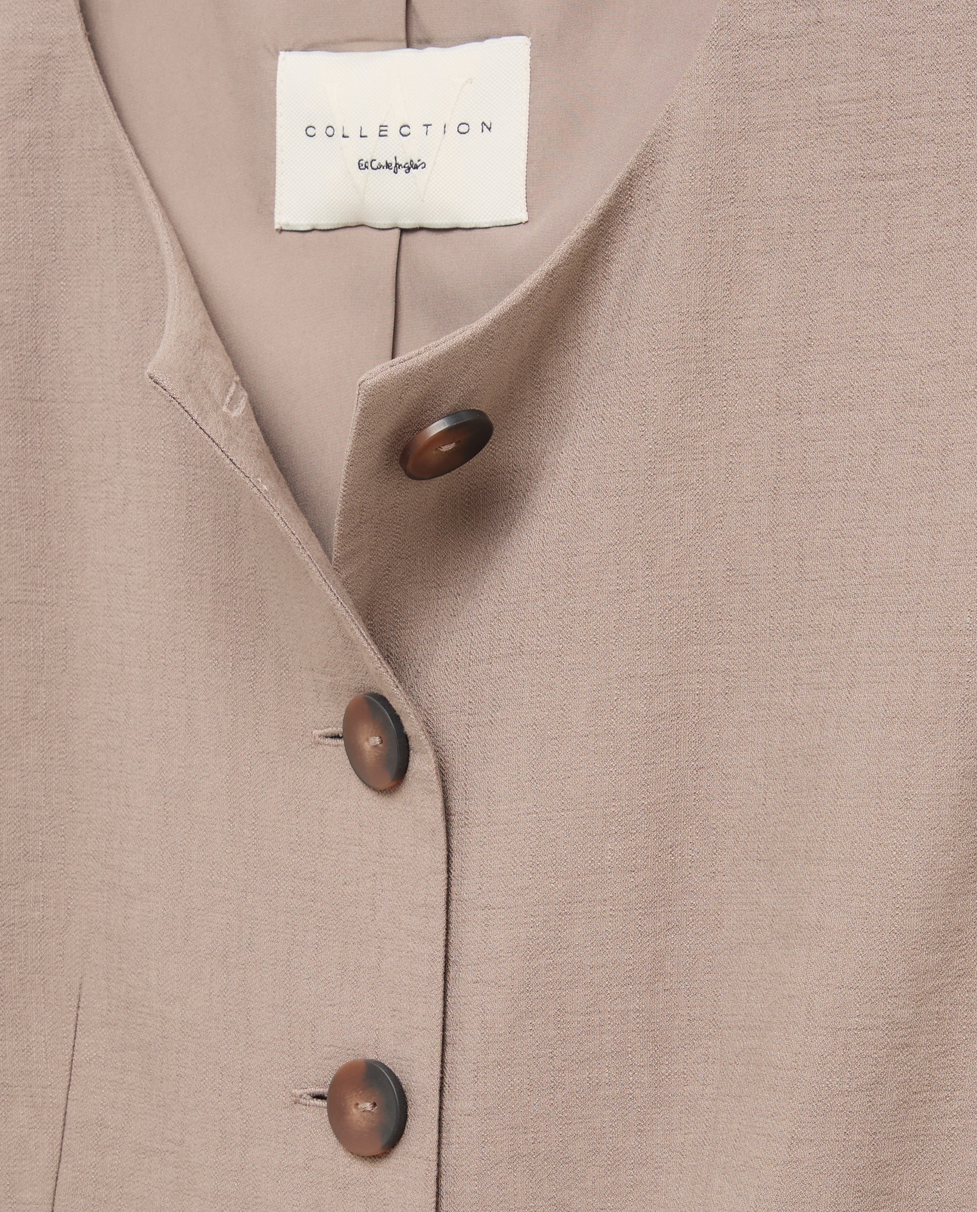 Colete comprido liso Visom-Escuro-6