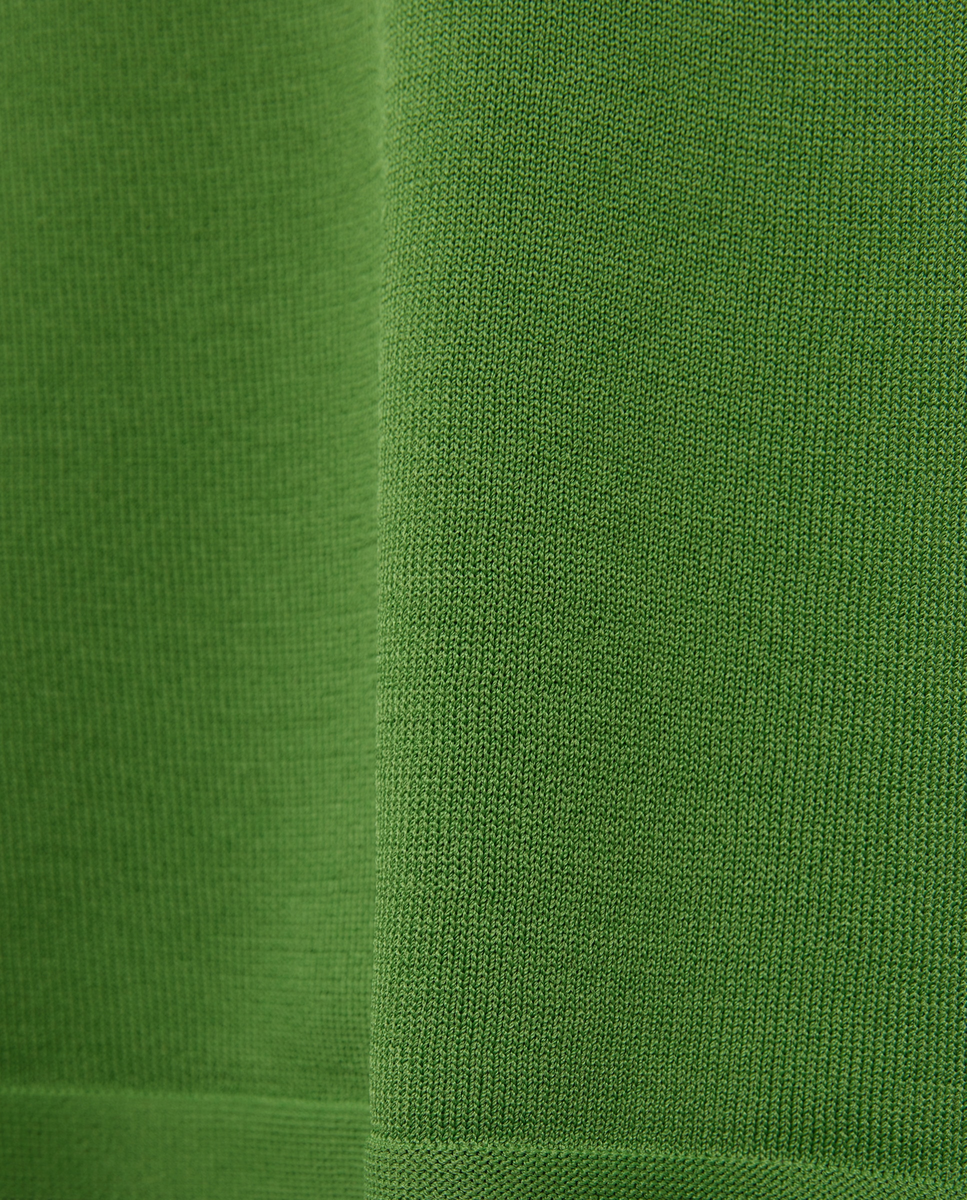 Camisola de Malha de Crepe com Manga Caída Verde-5