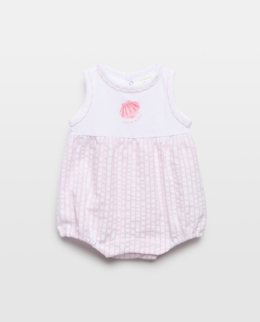 Imagem 0 de Pijama Curto Misto de Bebé em Seersucker