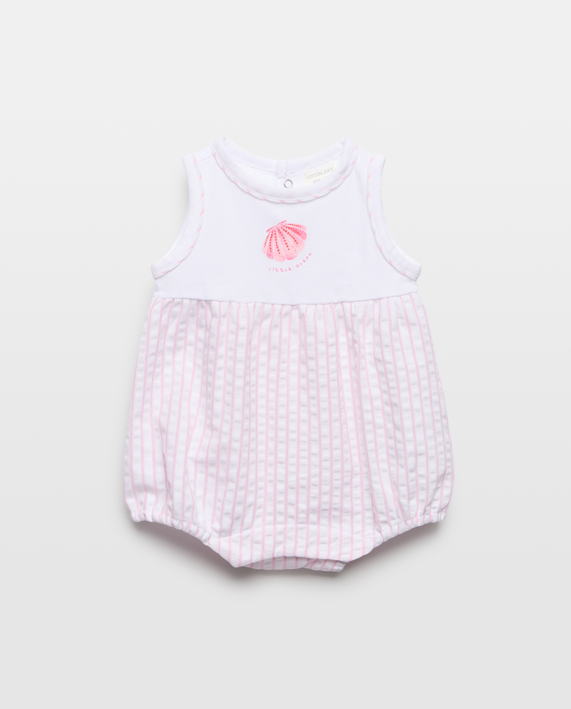 Imagem 0 de Pijama Curto Misto de Bebé em Seersucker