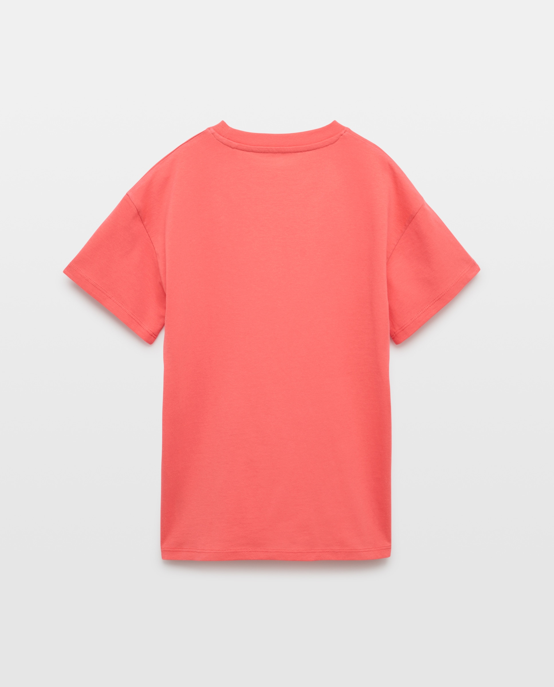 Camiseta de niño lisa bolsillo manga corta 630 Coral-2