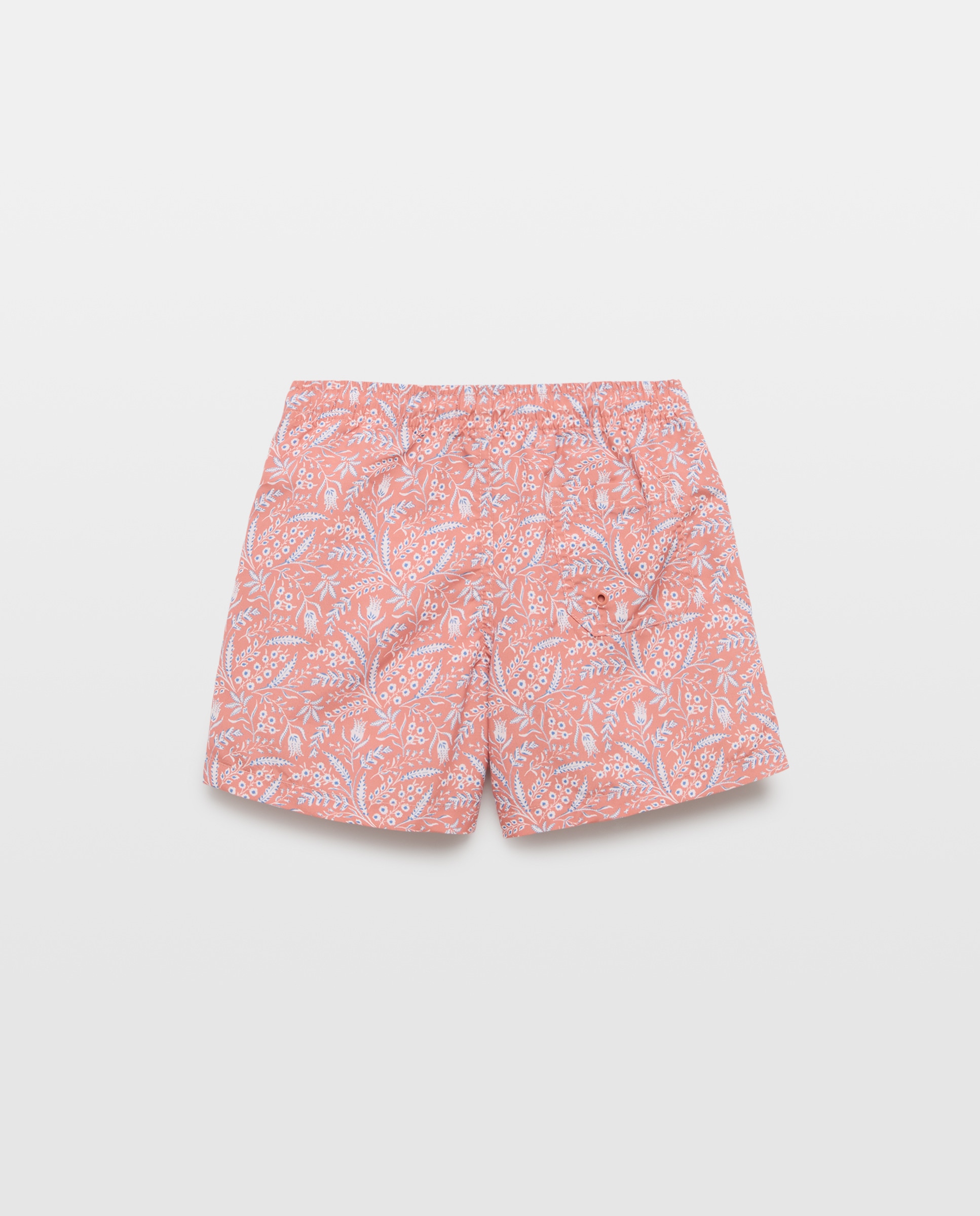 Bañador bermuda de niño ramitas Naranja quemado-2