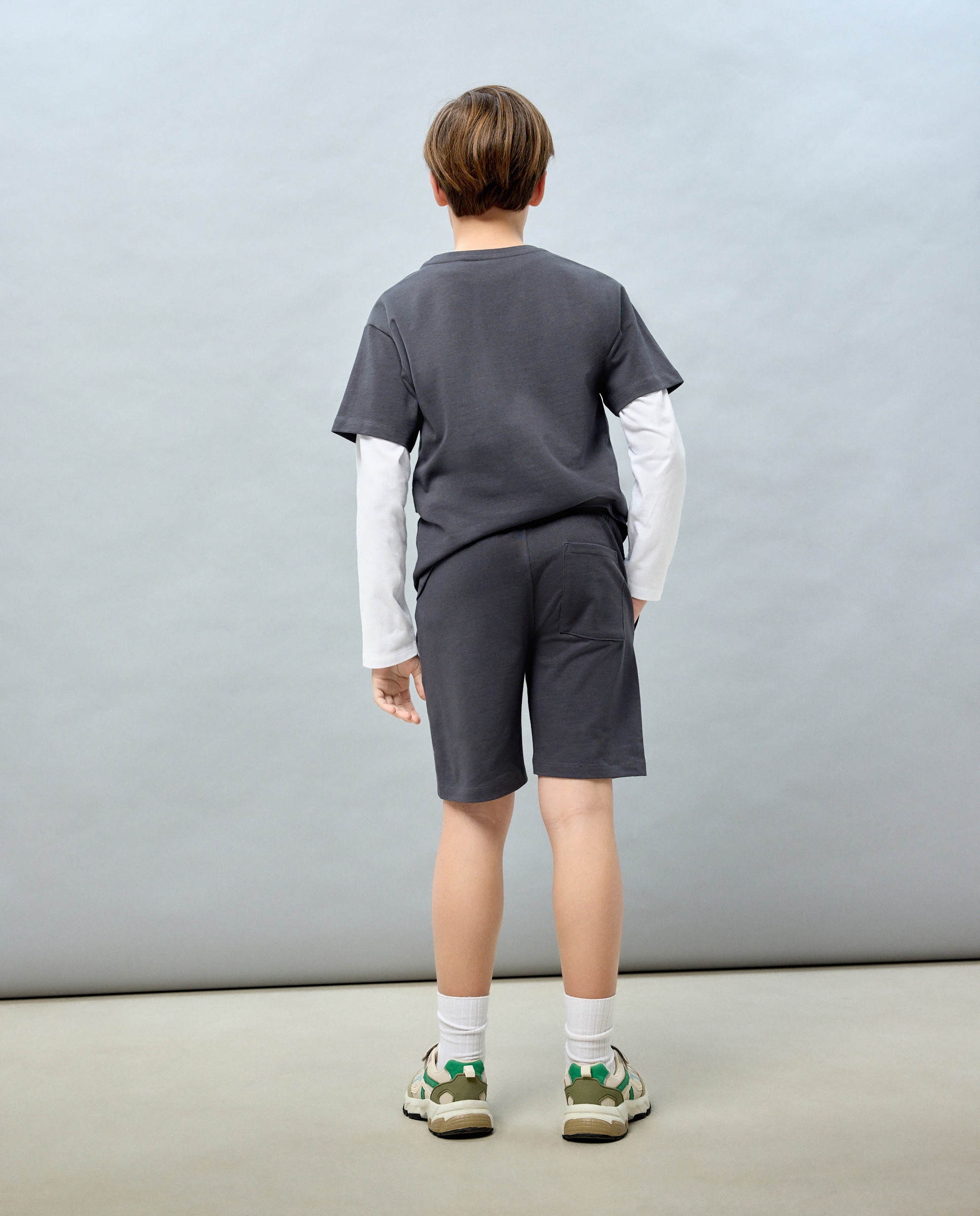 Bermudas de Felpa Heavy Kids El Corte Inglés 830 Antracite-3