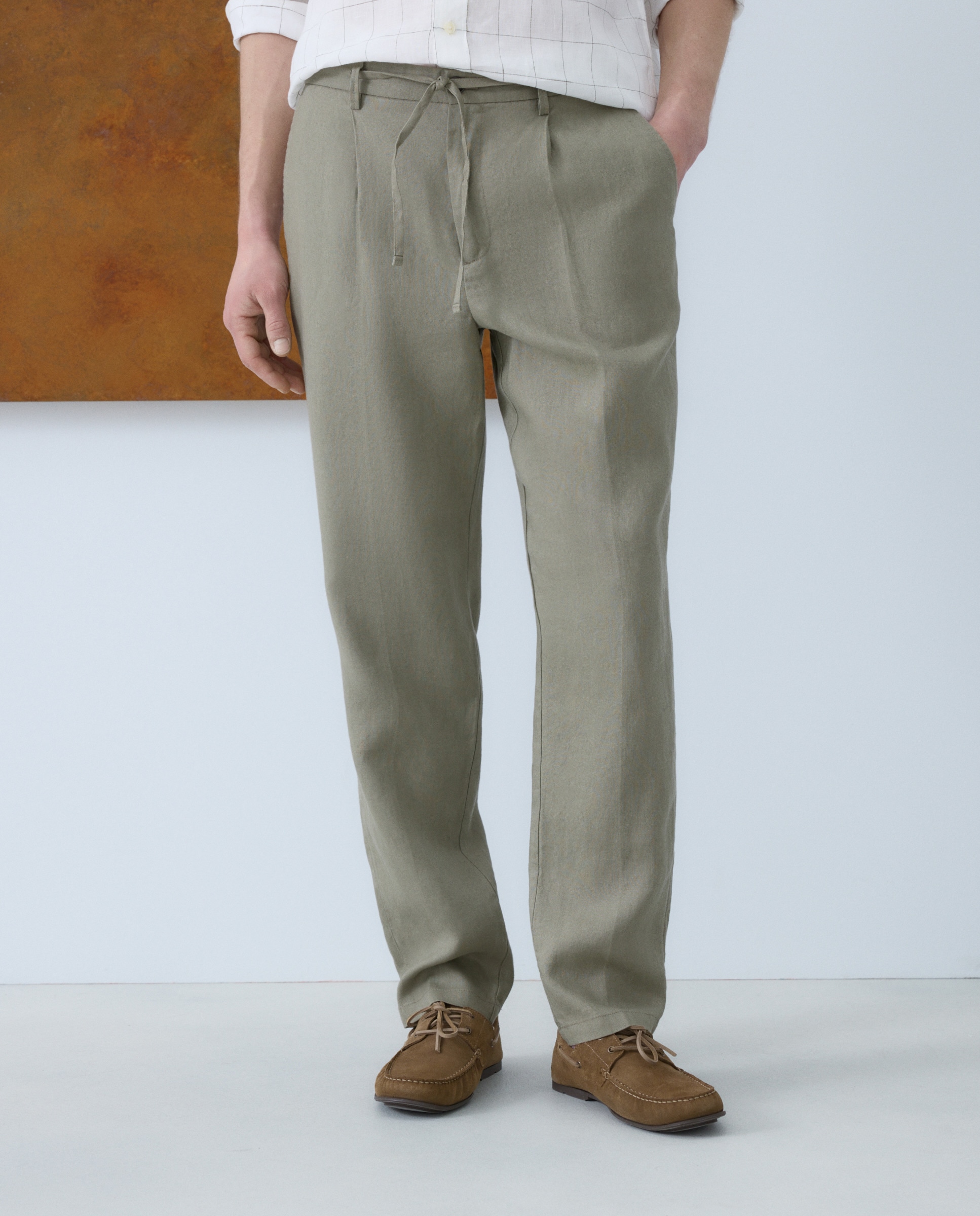 Calças Desportivas Regular Fit Verde-2