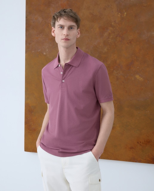 Imagem 0 de Polo Piqué Liso Garment Dye com Manga Curta