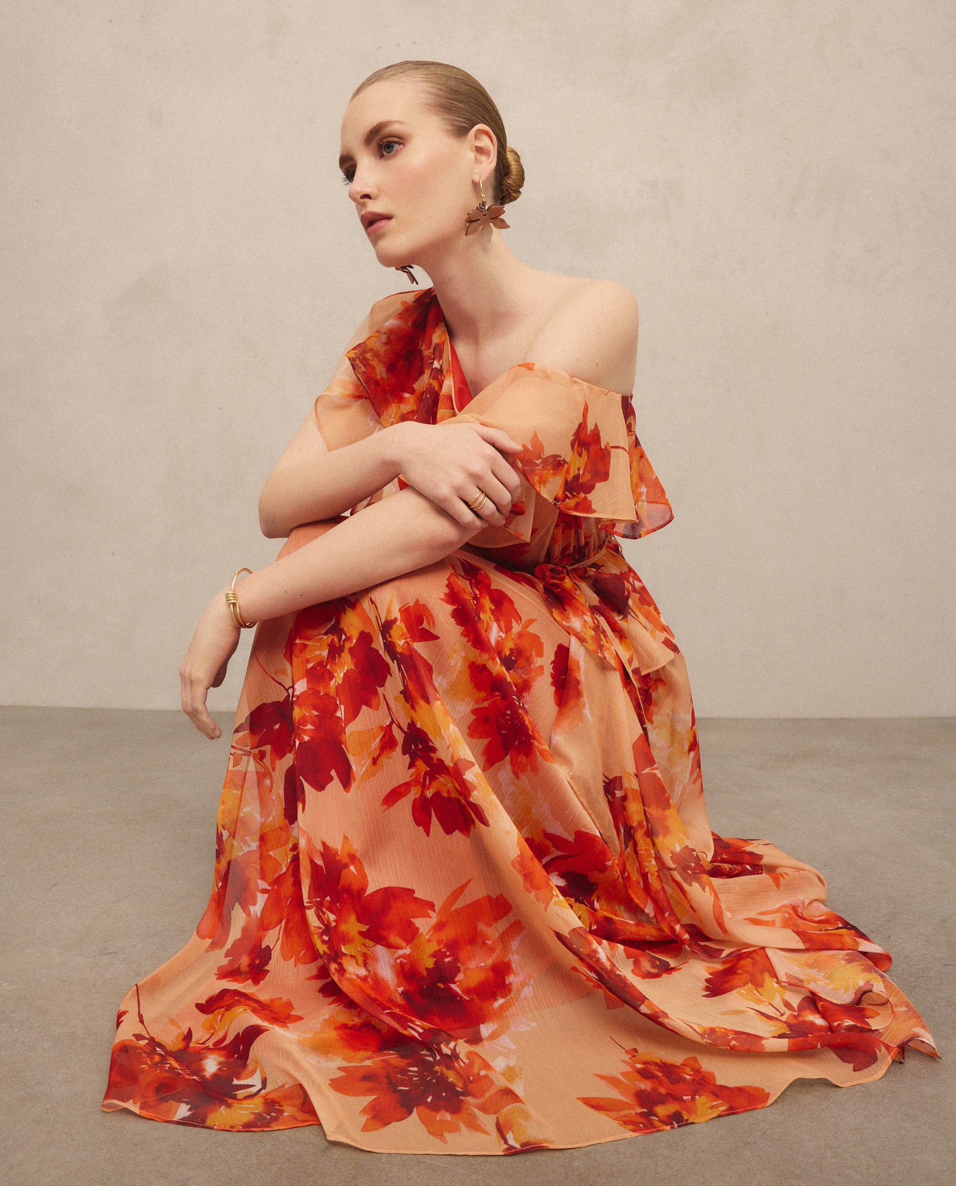 Imagem 0 de Vestido Comprido Estampado