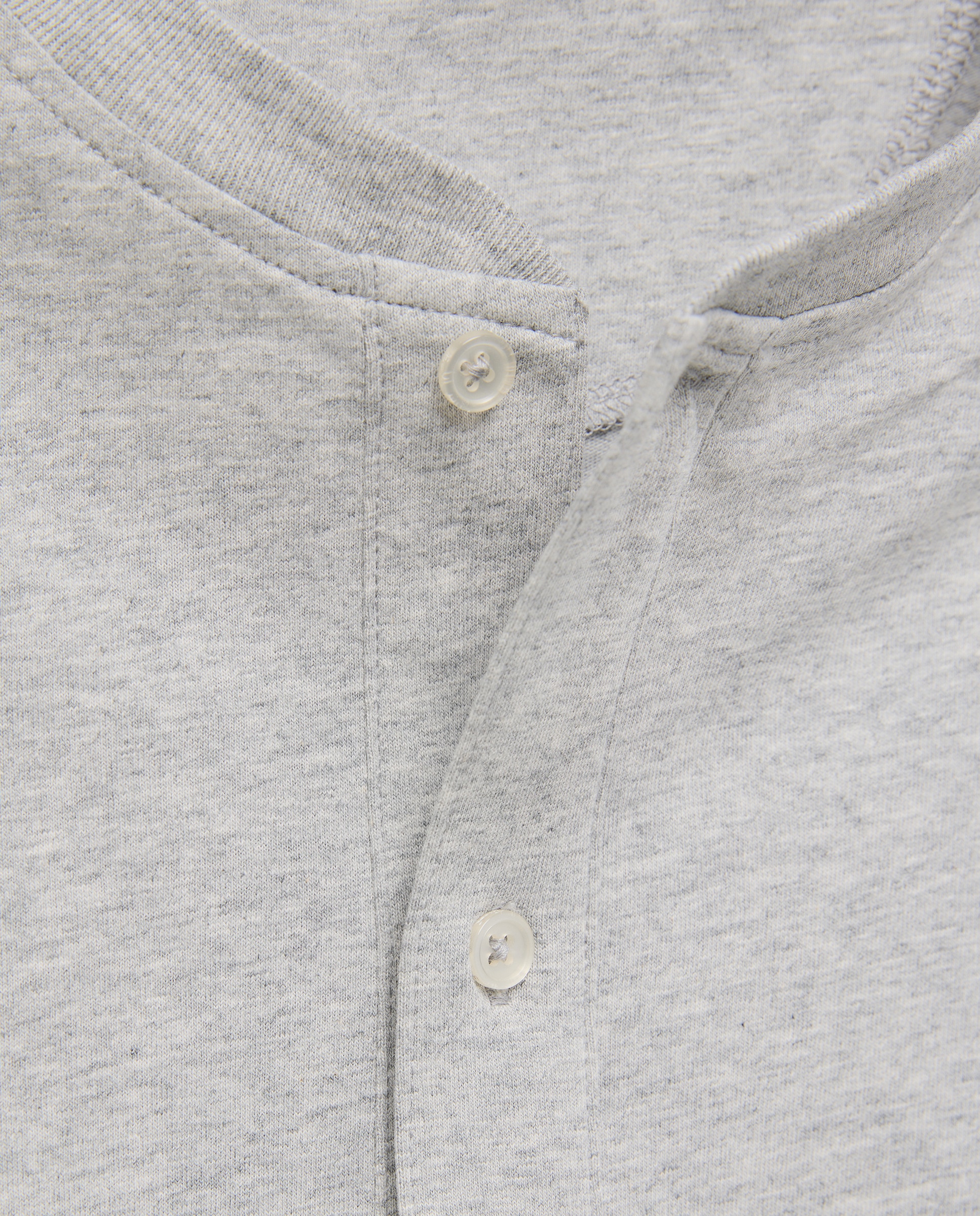 Camisola de Algodão Sustentável com Gola Tipo Padeiro e Manga Comprida 820 Cinzento Médio-5